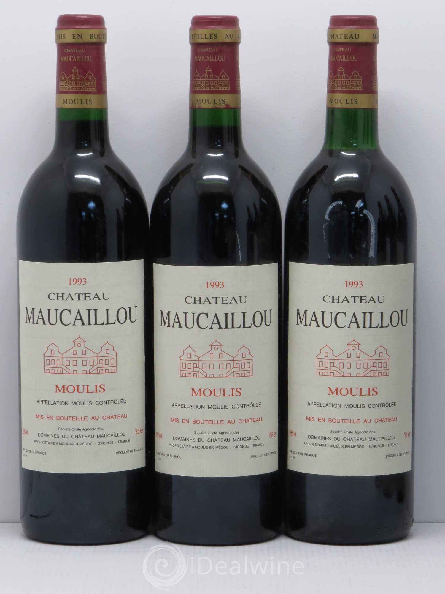Château Maucaillou 1993 - Lot de 6 bouteilles - 1