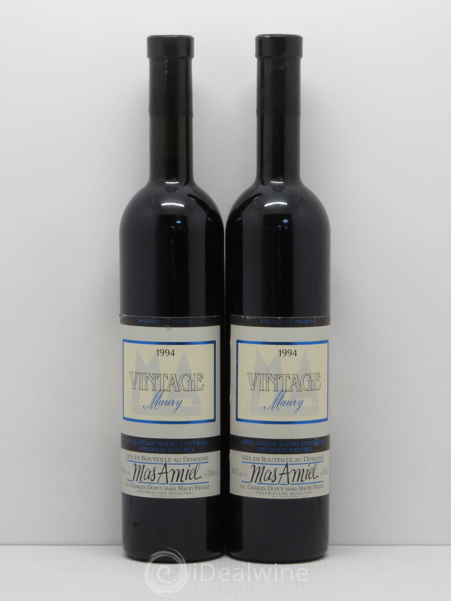 Maury Mas Amiel 1994 - Lot de 2 bouteilles - 0