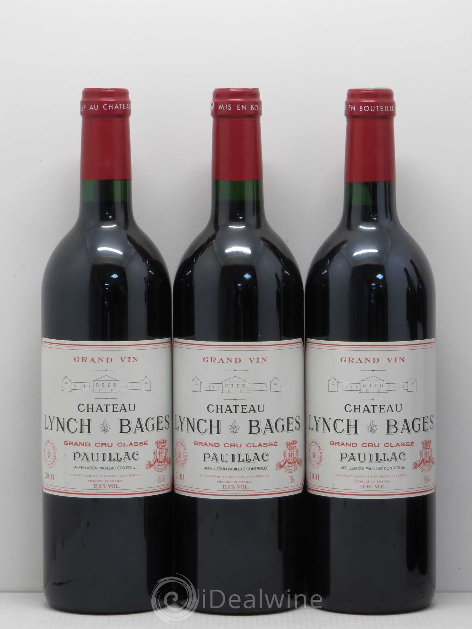 Château Lynch Bages 5ème Grand Cru Classé 2001 - Lot de 5 bouteilles - 1