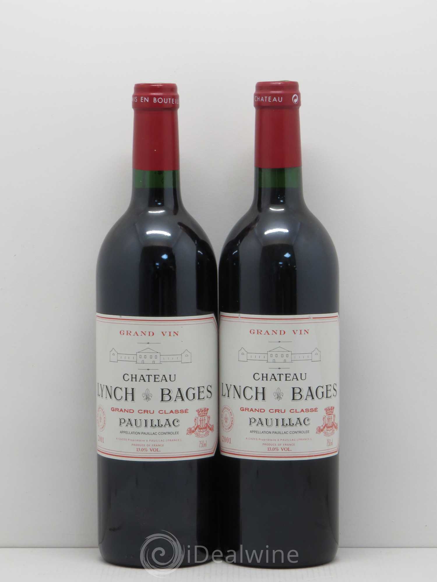 Château Lynch Bages 5ème Grand Cru Classé 2001 - Lot de 5 bouteilles - 2