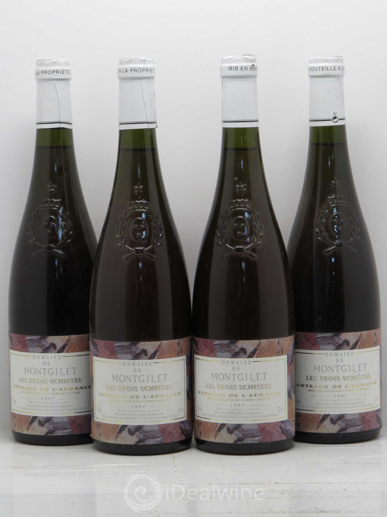 Coteaux de l'Aubance Montgilet (Domaine de) Les Trois Schistes 1997 - Lotto di 4 bottiglie - 0