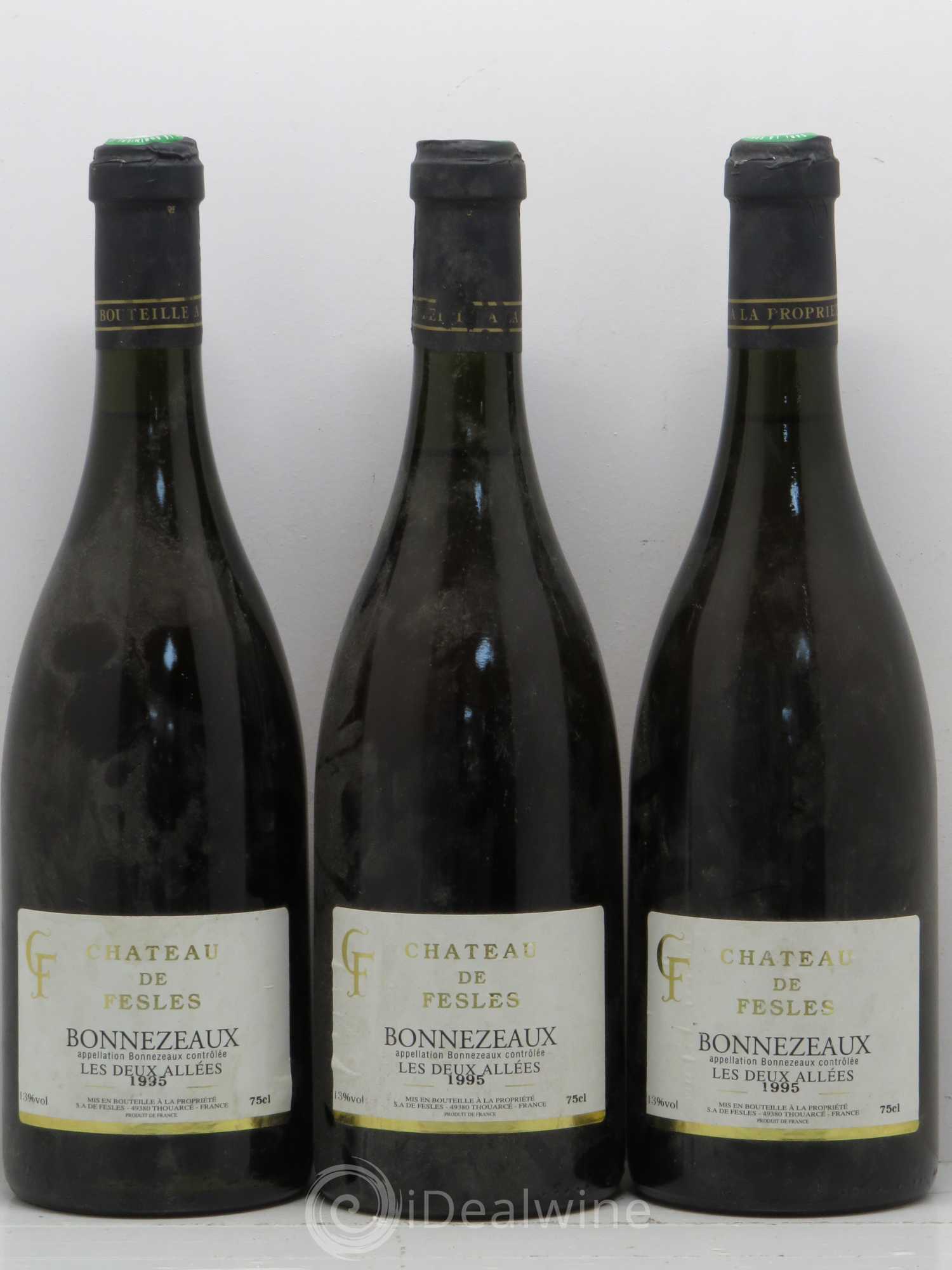 Bonnezeaux Château de Fesles Les 2 Allées 1995 - Lotto di 6 bottiglie - 1