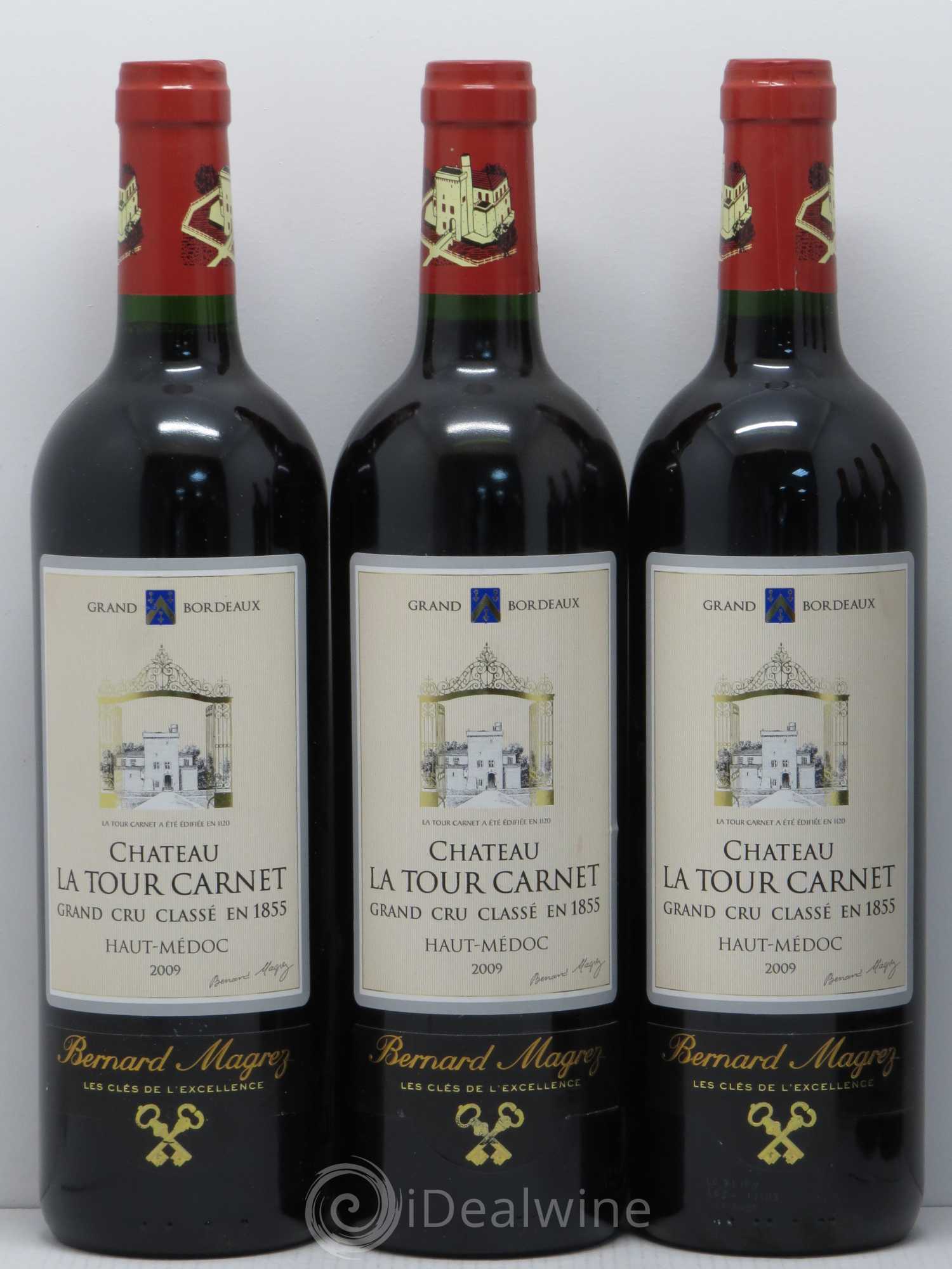 Château la Tour Carnet 4ème Grand Cru Classé 2009 - Lot de 6 bouteilles - 1