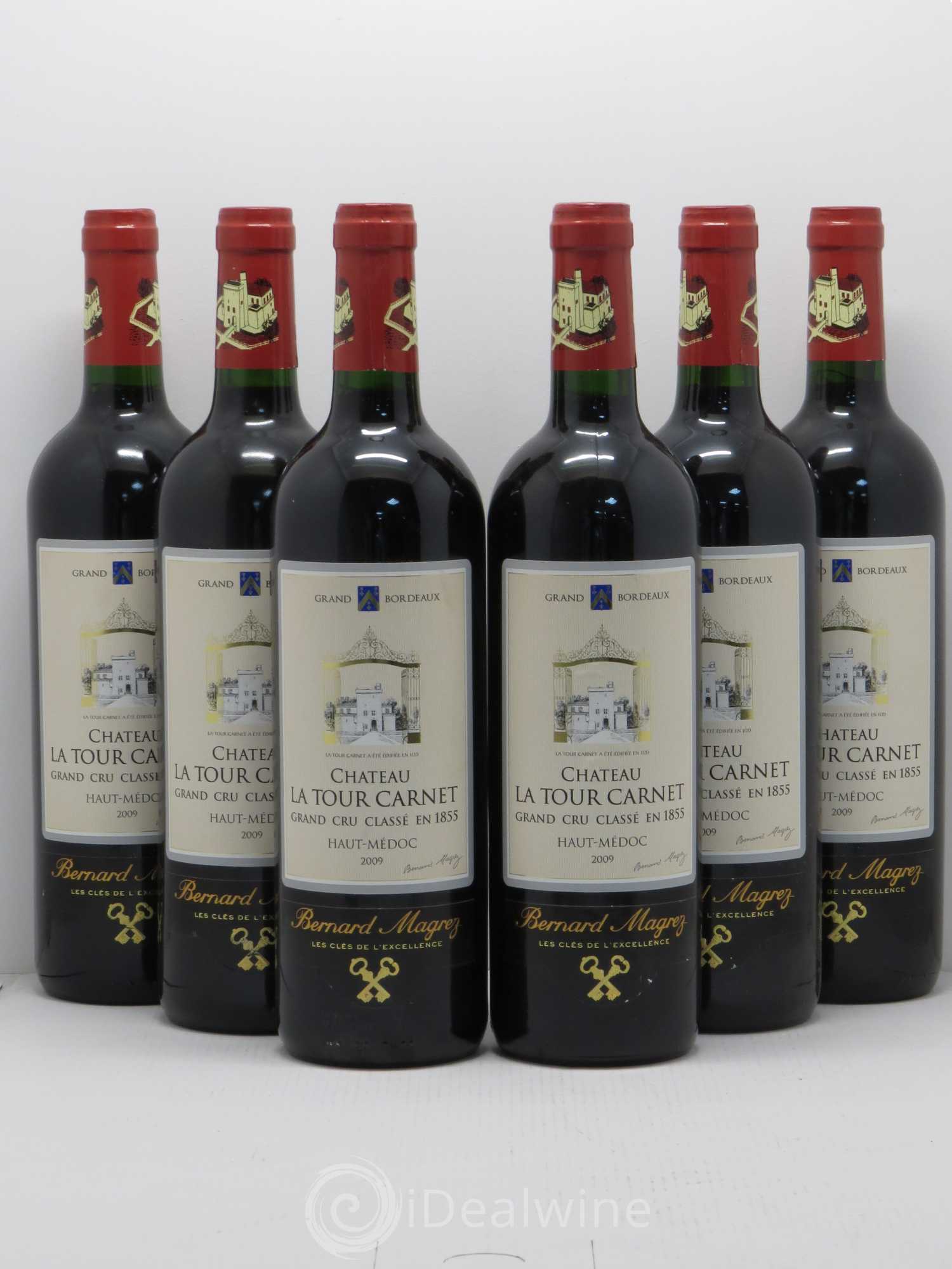 Château la Tour Carnet 4ème Grand Cru Classé 2009 - Lot de 6 bouteilles - 0
