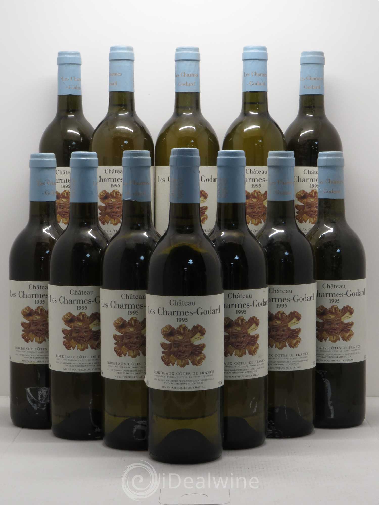 Côtes de Francs Château Les Charmes Godard 1995 - Posten von 12 Flaschen - 0
