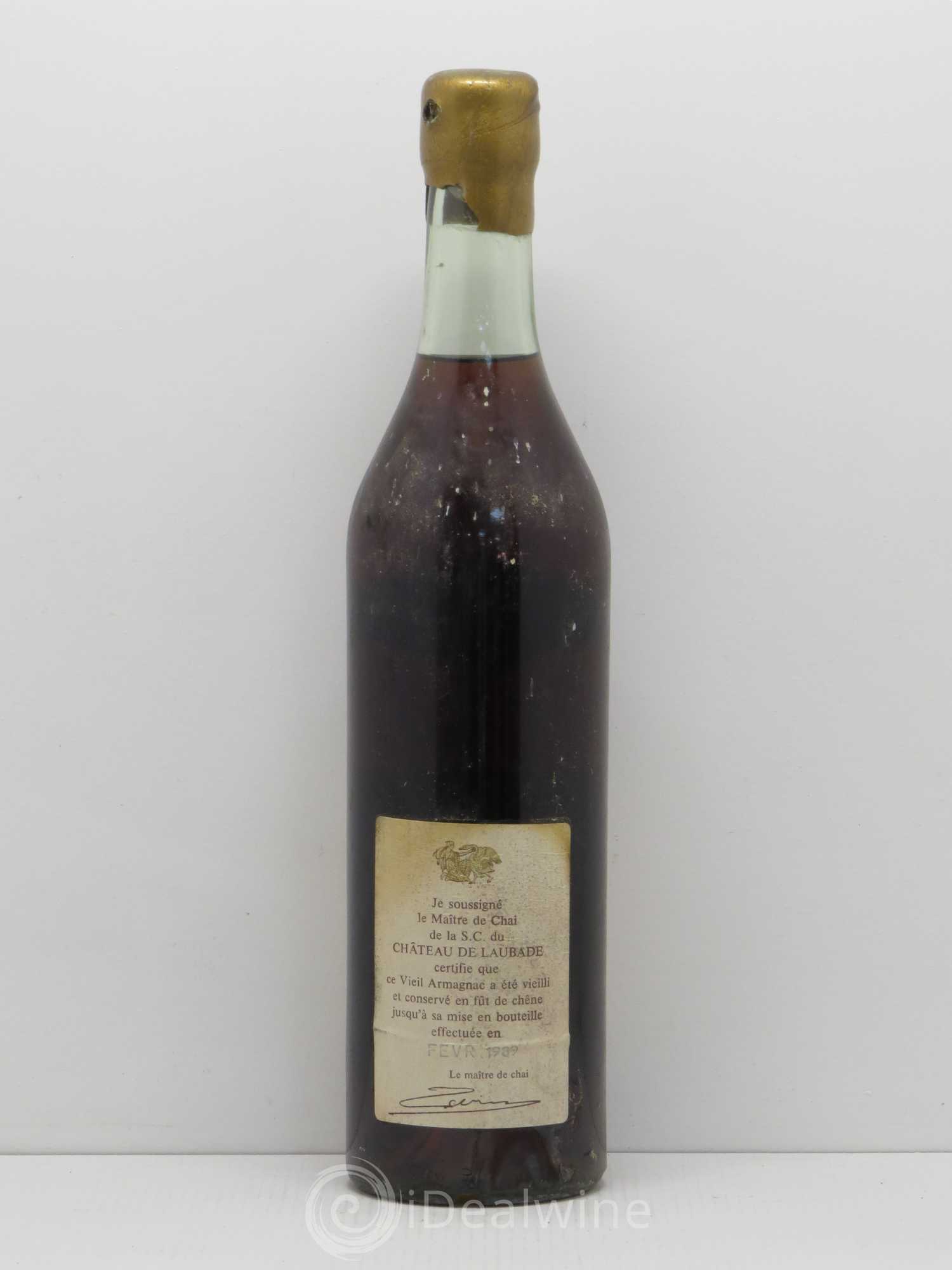 Bas-Armagnac Château de Laubade 1939 - Lot de 1 bouteille - 1
