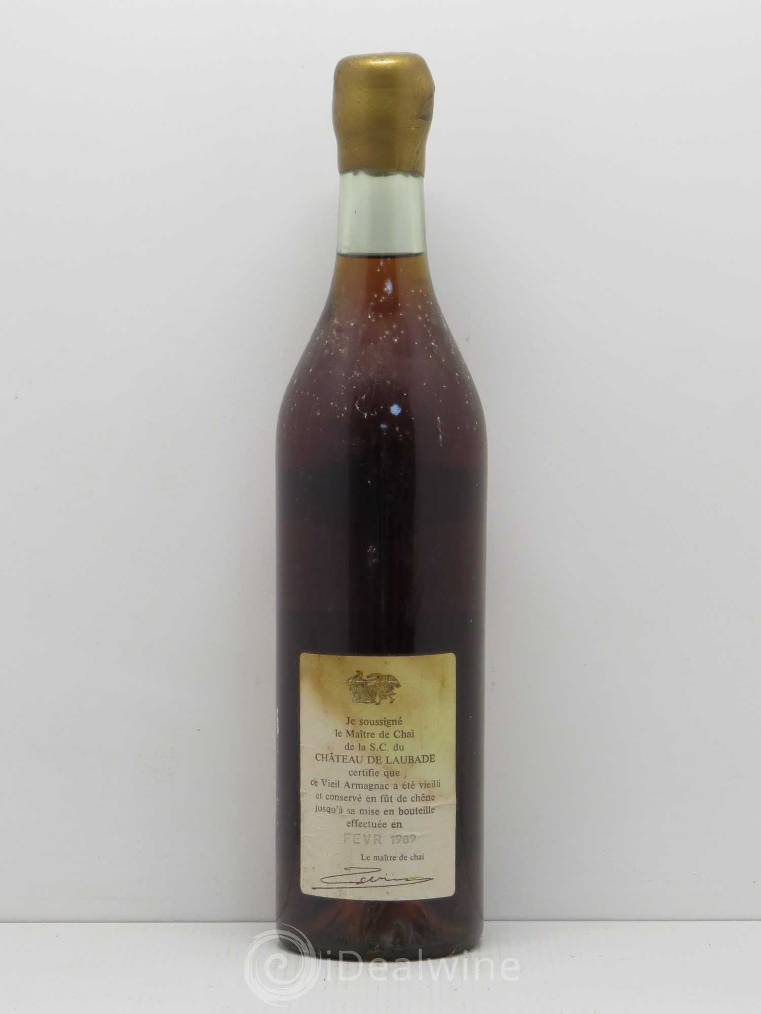 Bas-Armagnac Château de Laubade 1939 - Lot de 1 bouteille - 1