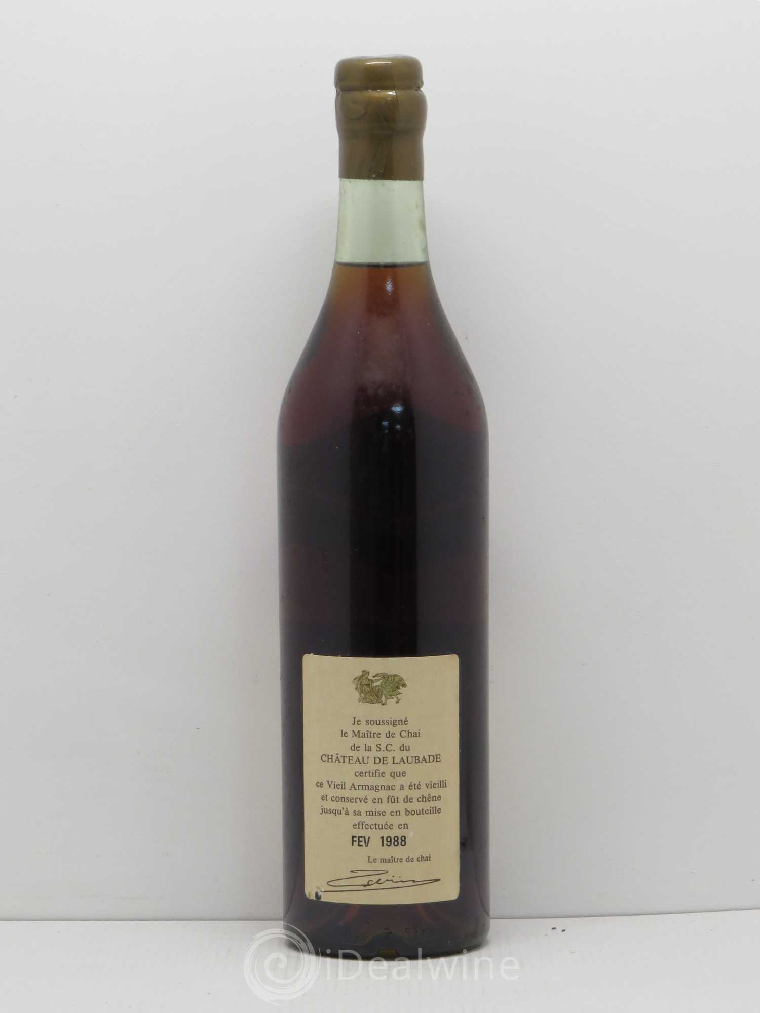Bas-Armagnac Château de Laubade 1944 - Lot de 1 bouteille - 1