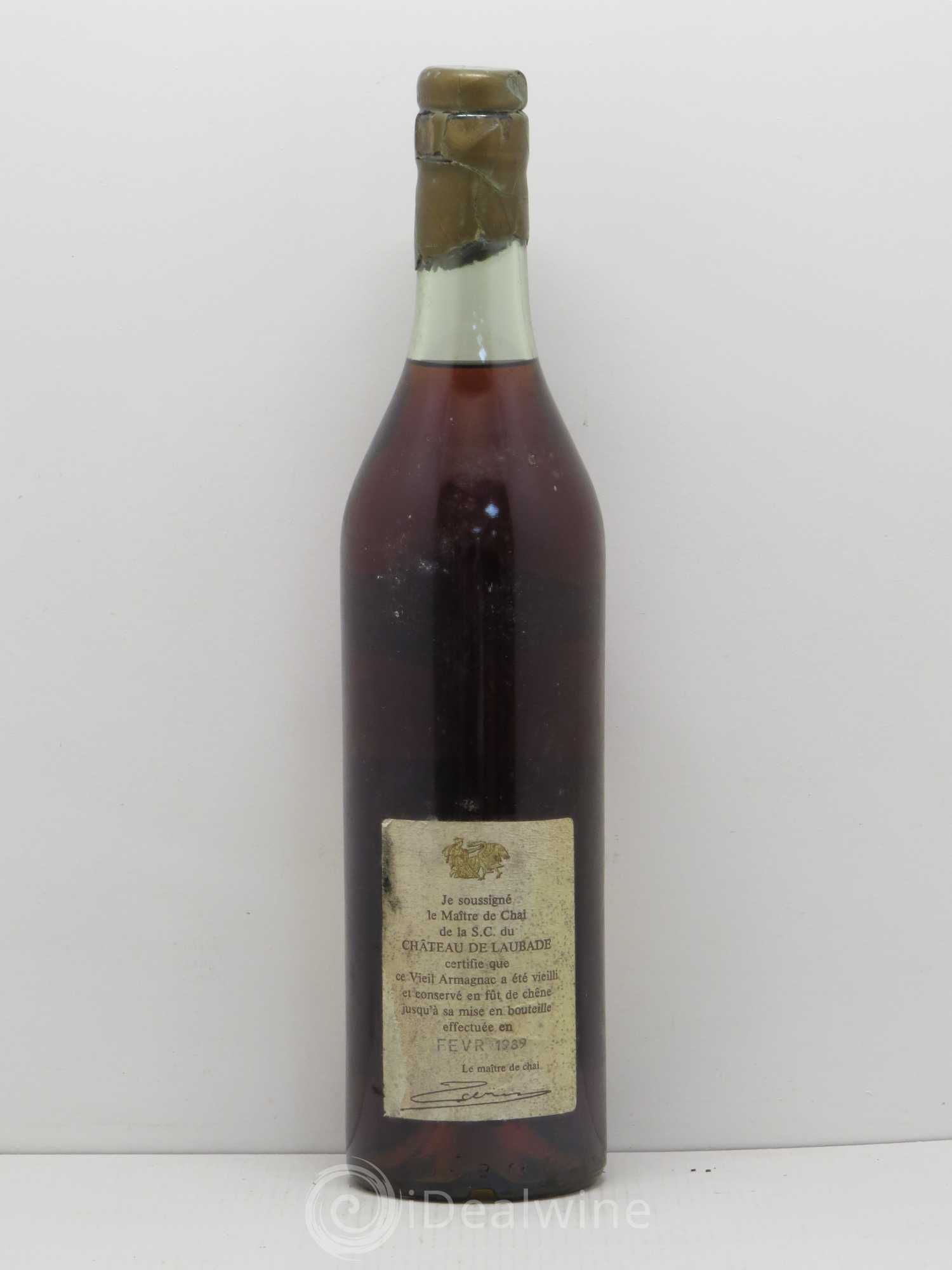 Bas-Armagnac Château de Laubade 1947 - Lot de 1 bouteille - 1