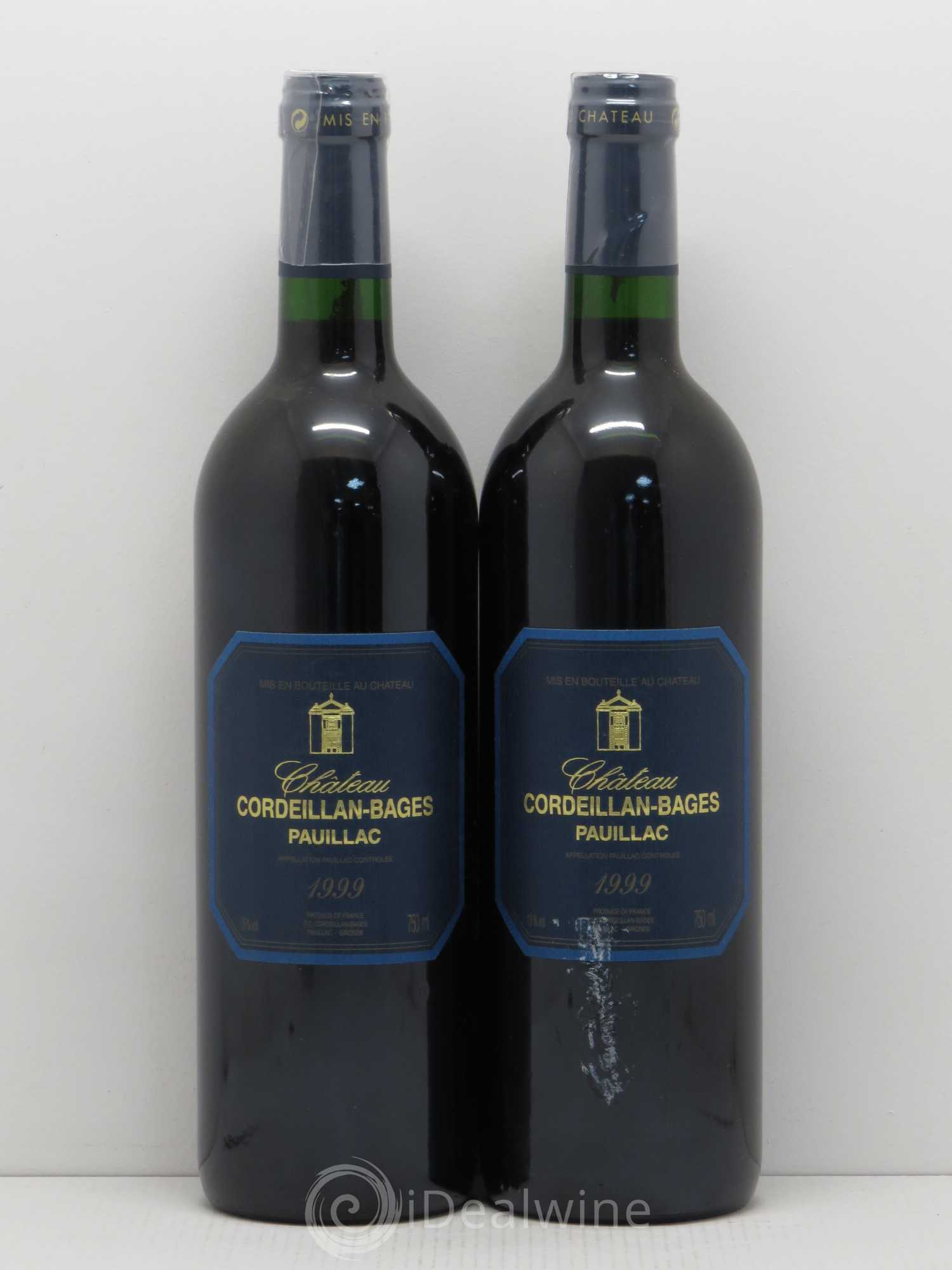 Bordeaux Château Cordeillan Bages Domaine Cazes 1999 - Posten von 5 Flaschen - 2
