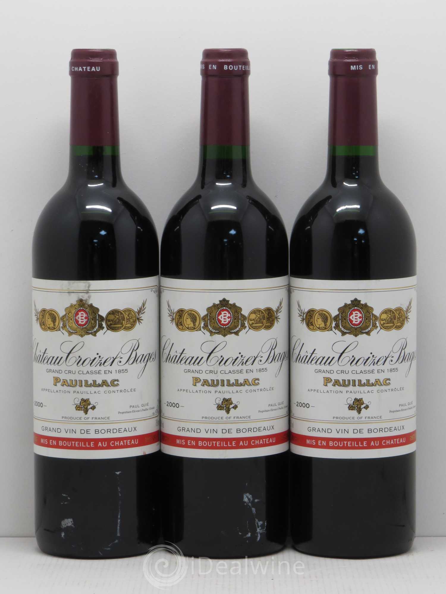 Château Croizet Bages 5ème Grand Cru Classé 2000 - Lot de 6 bouteilles - 2
