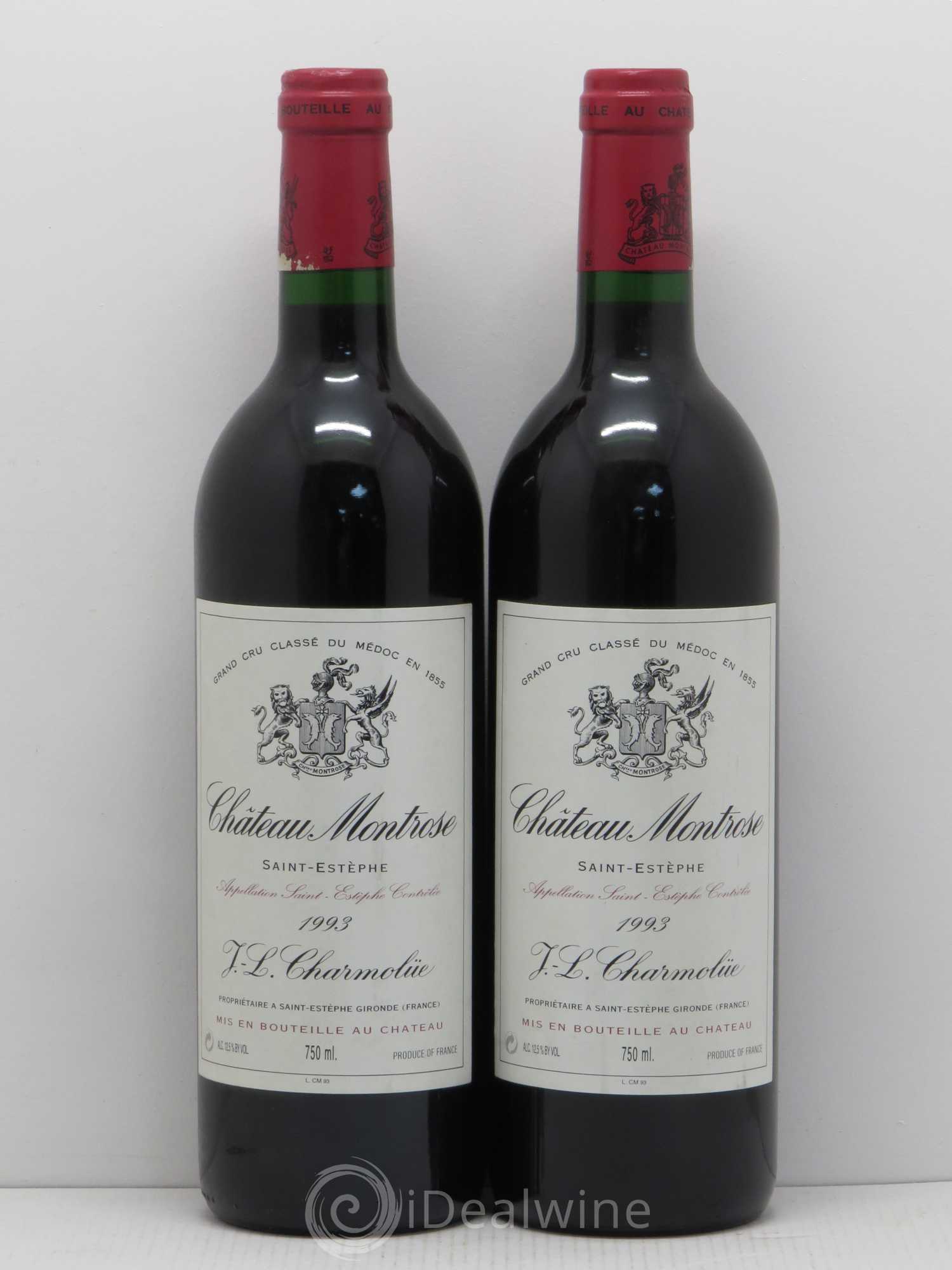 Château Montrose 2ème Grand Cru Classé 1993 - Lot de 2 bouteilles - 0