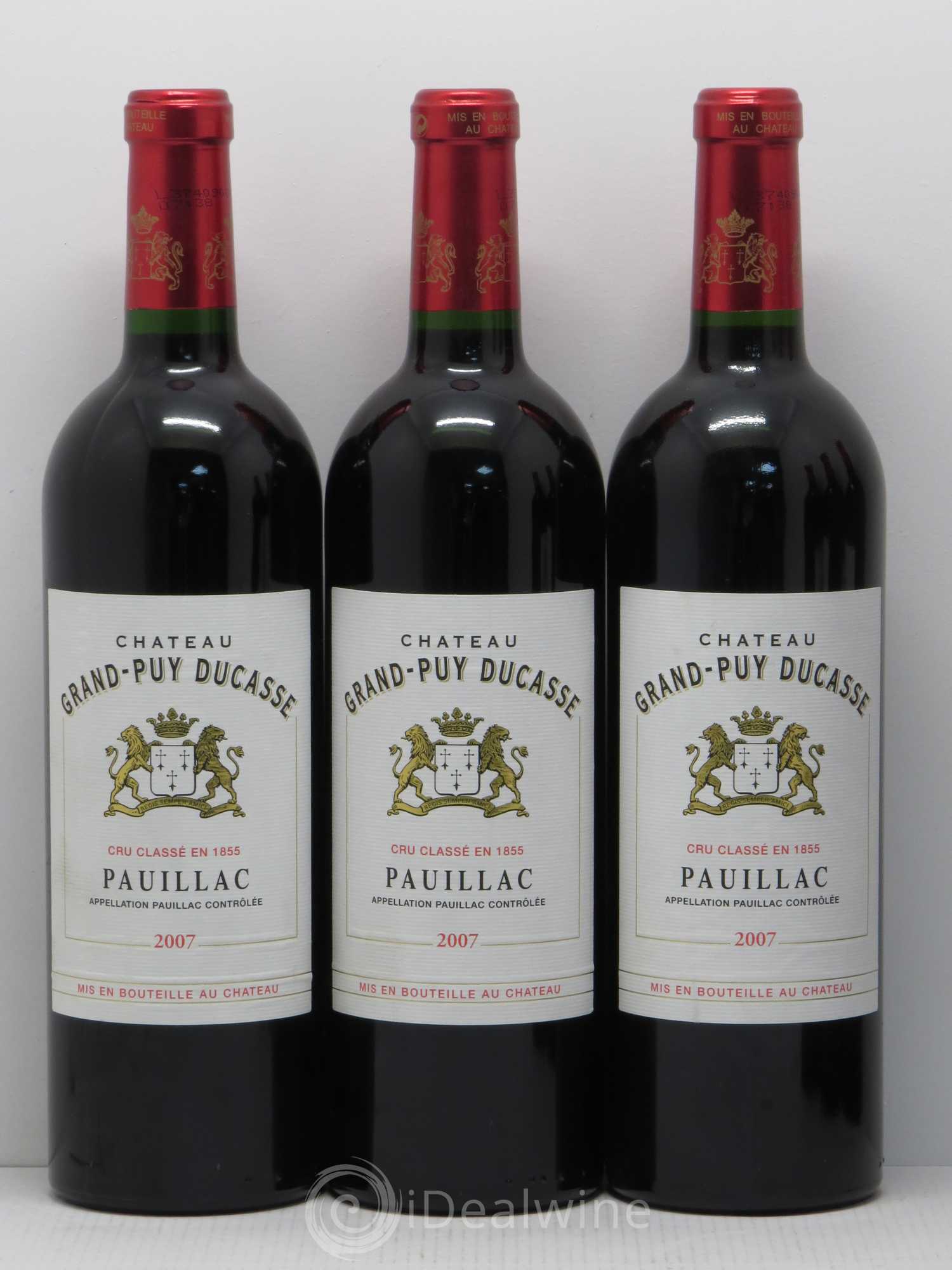 Château Grand Puy Ducasse 5ème Grand Cru Classé 2007 - Lot de 6 bouteilles - 1