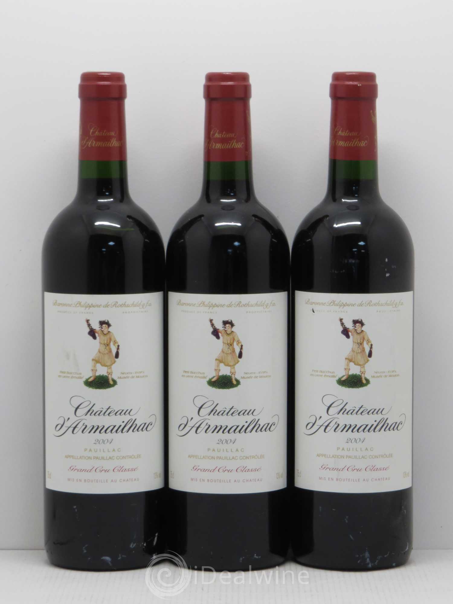 Château d' Armailhac - Mouton Baron(ne) Philippe 5ème Grand Cru Classé 2004 - Lot de 6 bouteilles - 2