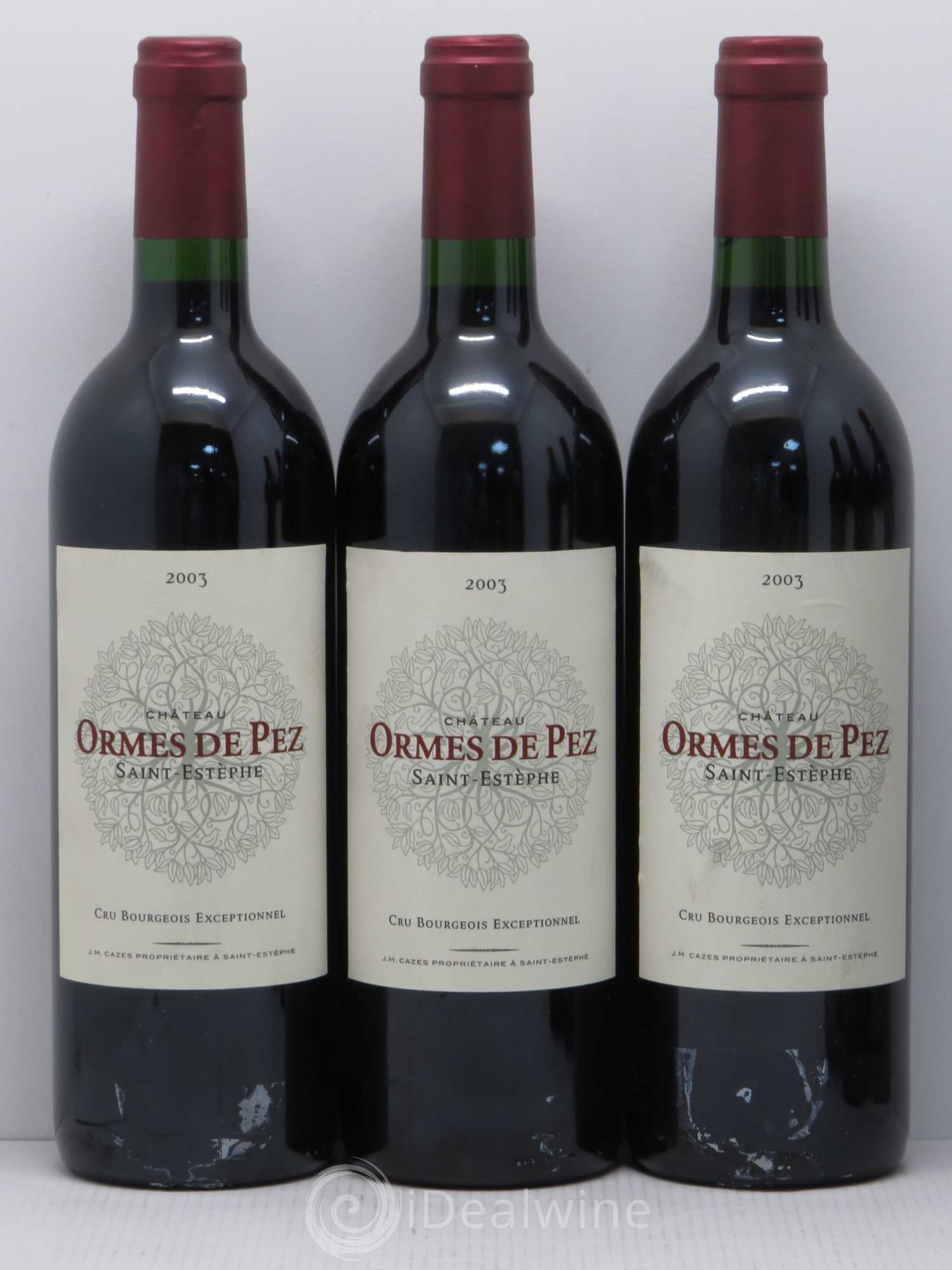 Château les Ormes de Pez 2003 - Lot de 6 bouteilles - 1