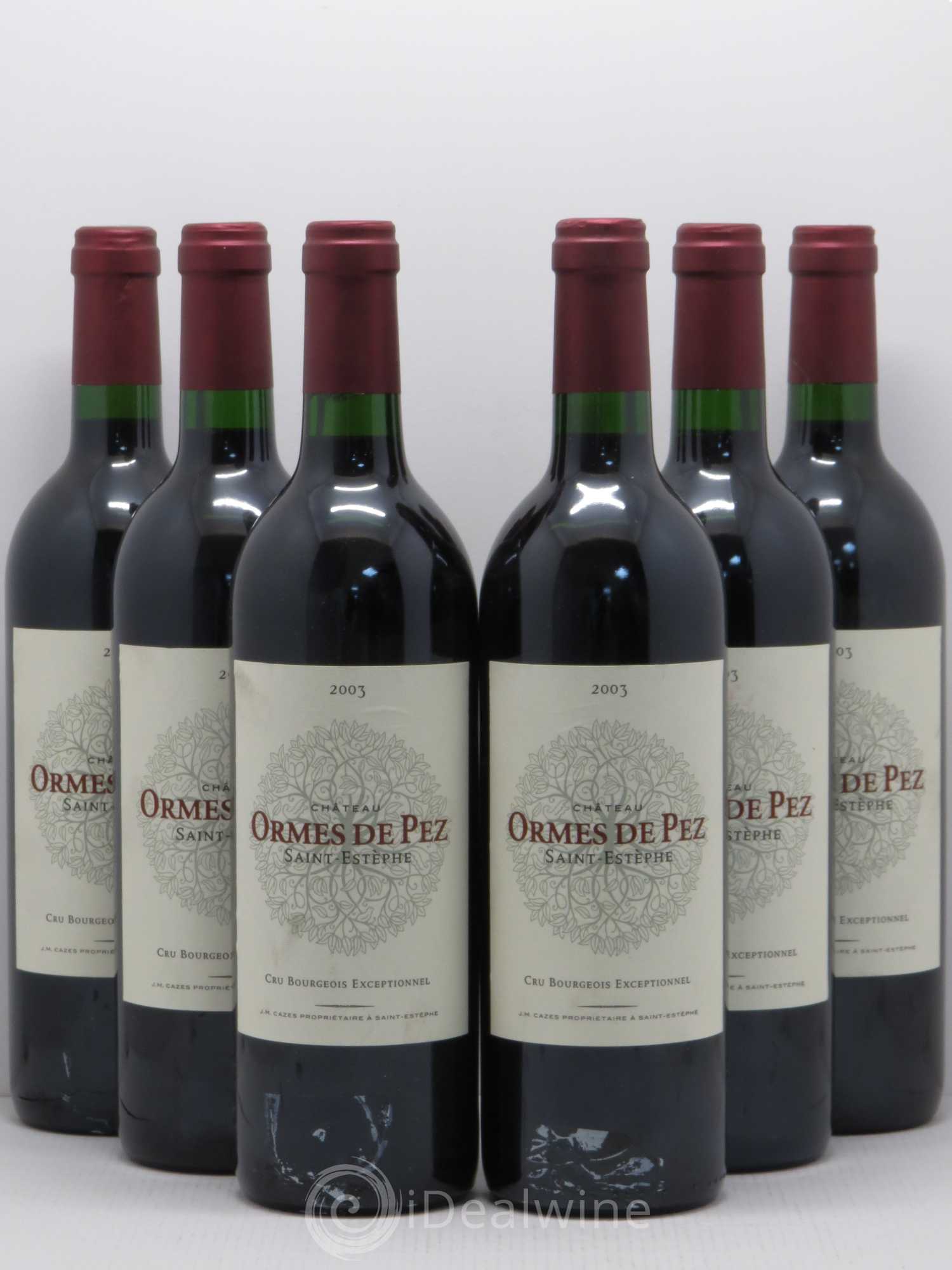 Château les Ormes de Pez 2003 - Lot de 6 bouteilles - 0