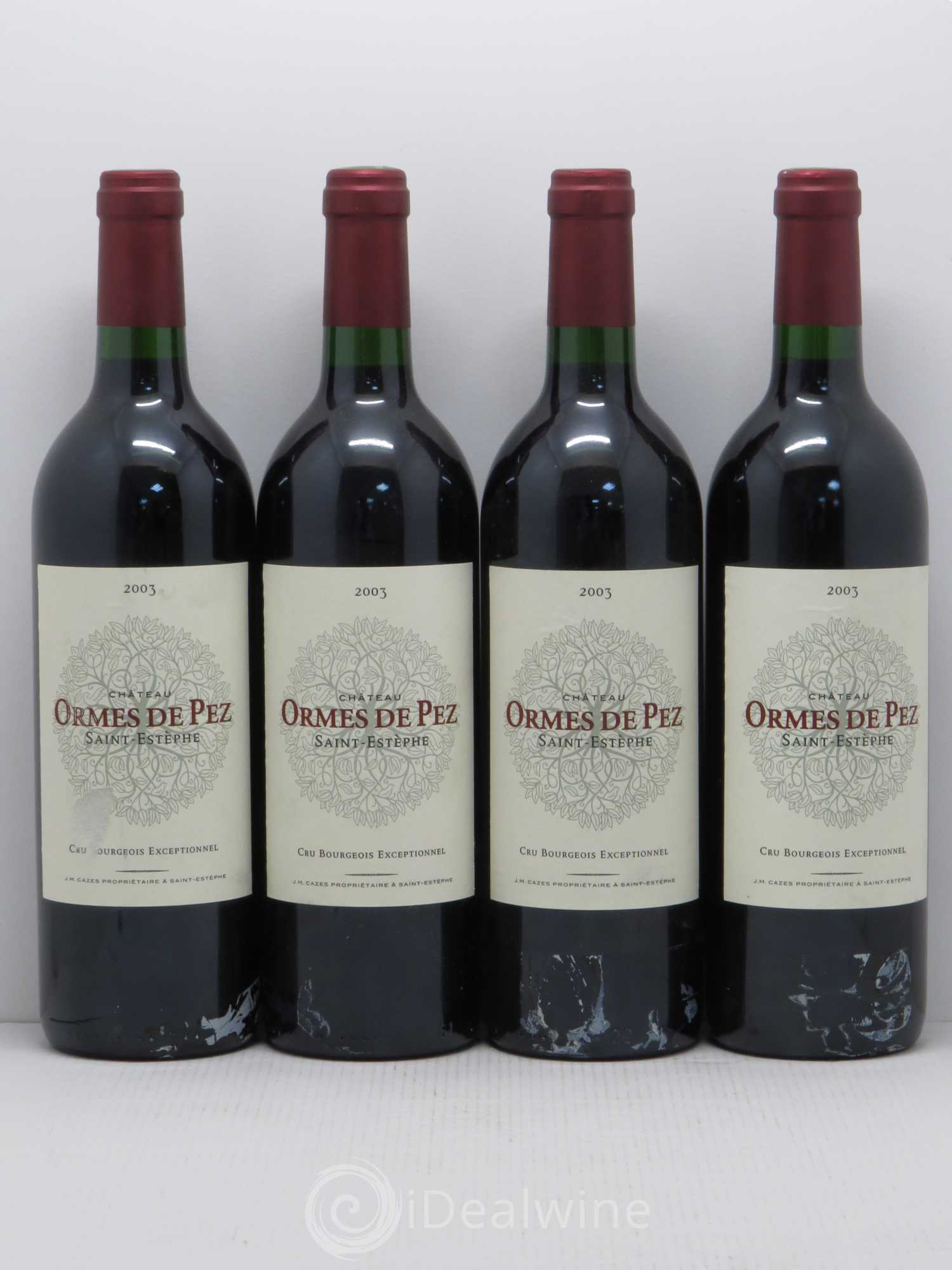 Château les Ormes de Pez 2003 - Lot de 4 bouteilles - 0