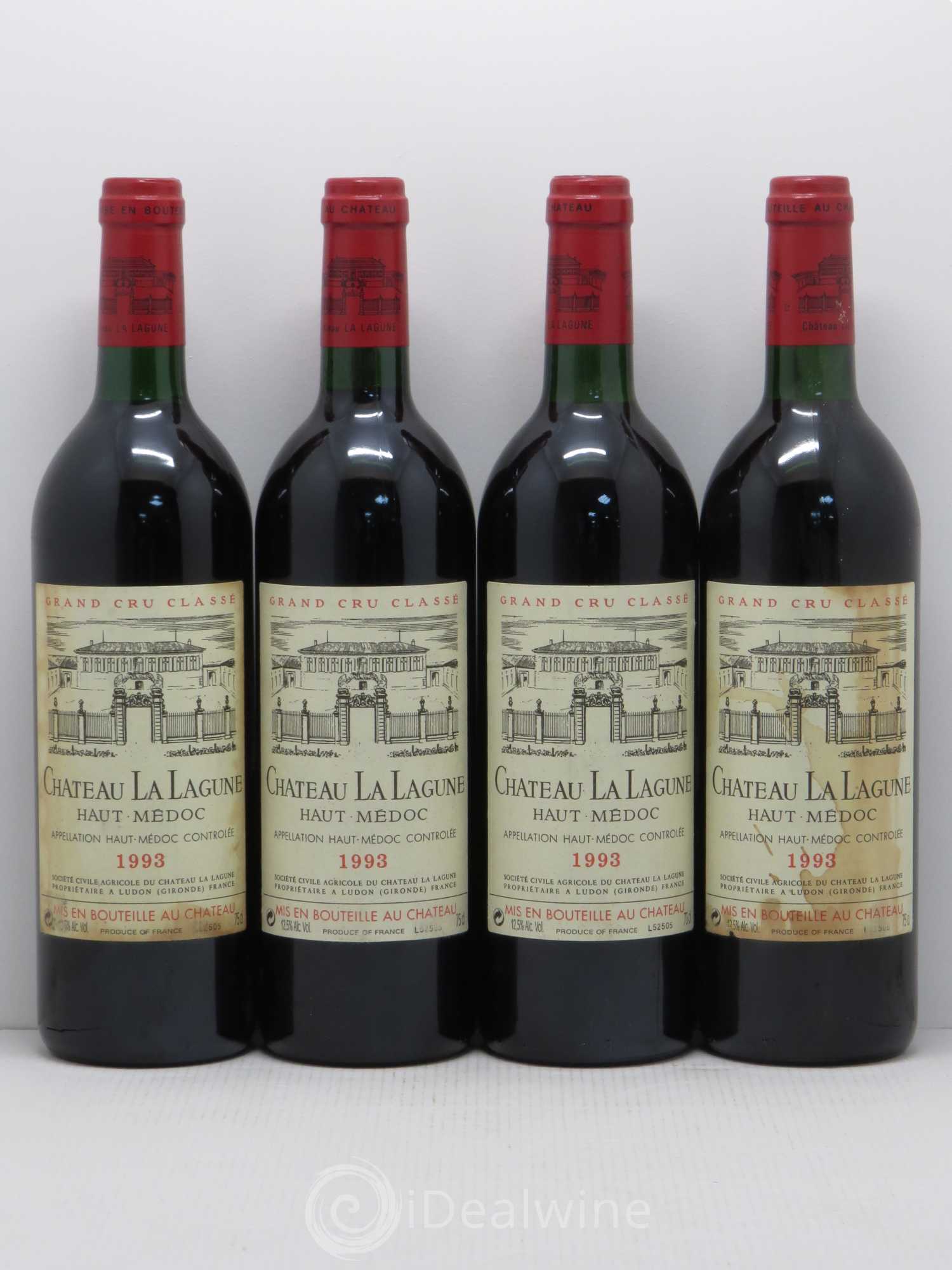Château la Lagune 3ème Grand Cru Classé 1993 - Lot de 4 bouteilles - 0