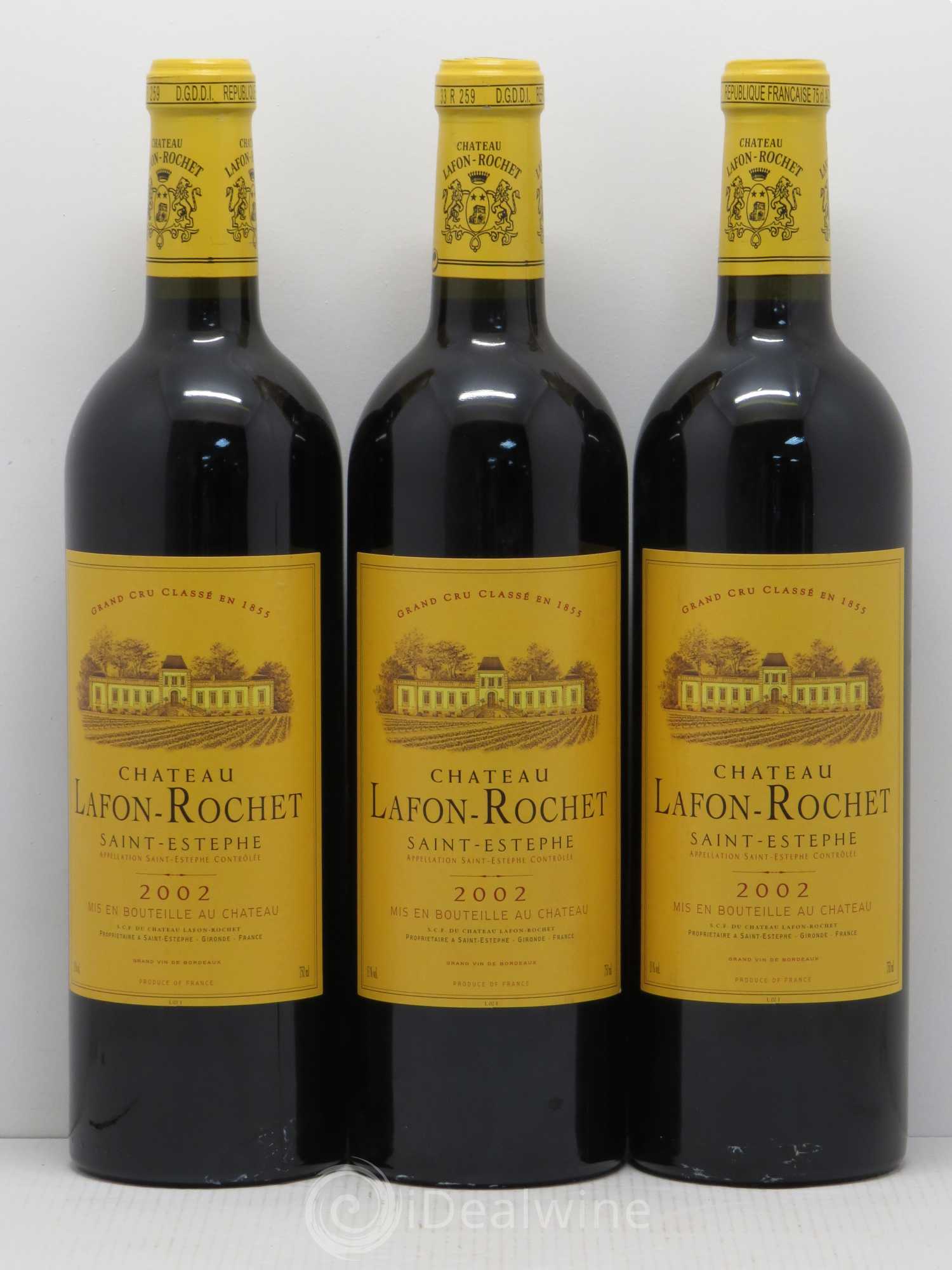 Château Lafon Rochet 4ème Grand Cru Classé 2002 - Lot de 12 bouteilles - 4