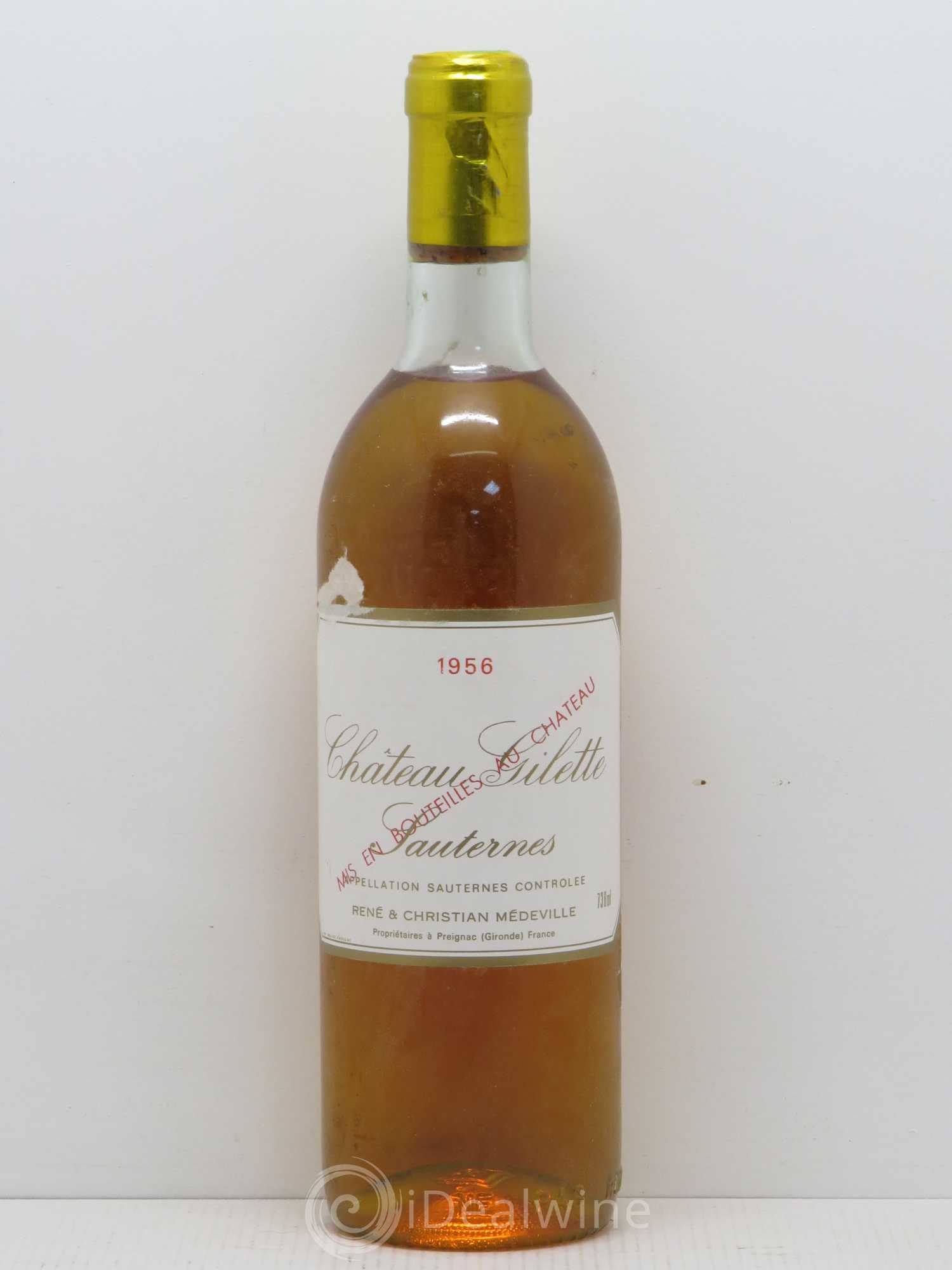 Château Gilette 1956 - Lot de 1 bouteille - 0