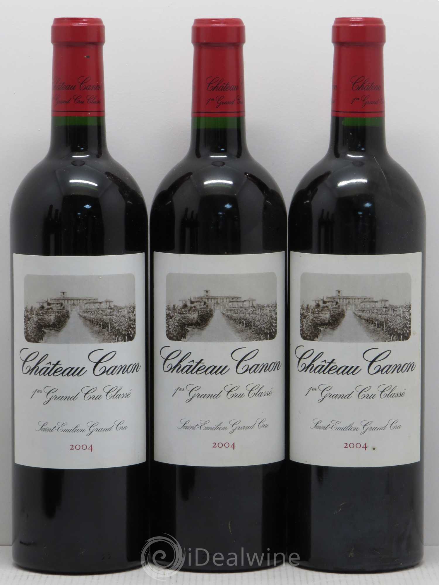Château Canon 1er Grand Cru Classé B 2004 - Lot de 12 bouteilles - 1