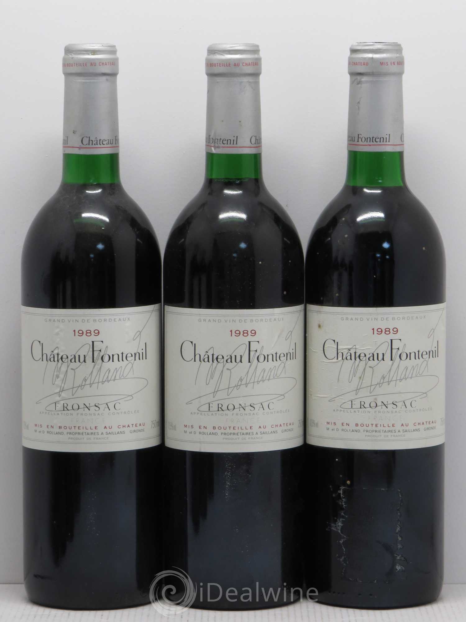 Château Fontenil 1989 - Lot de 6 bouteilles - 1