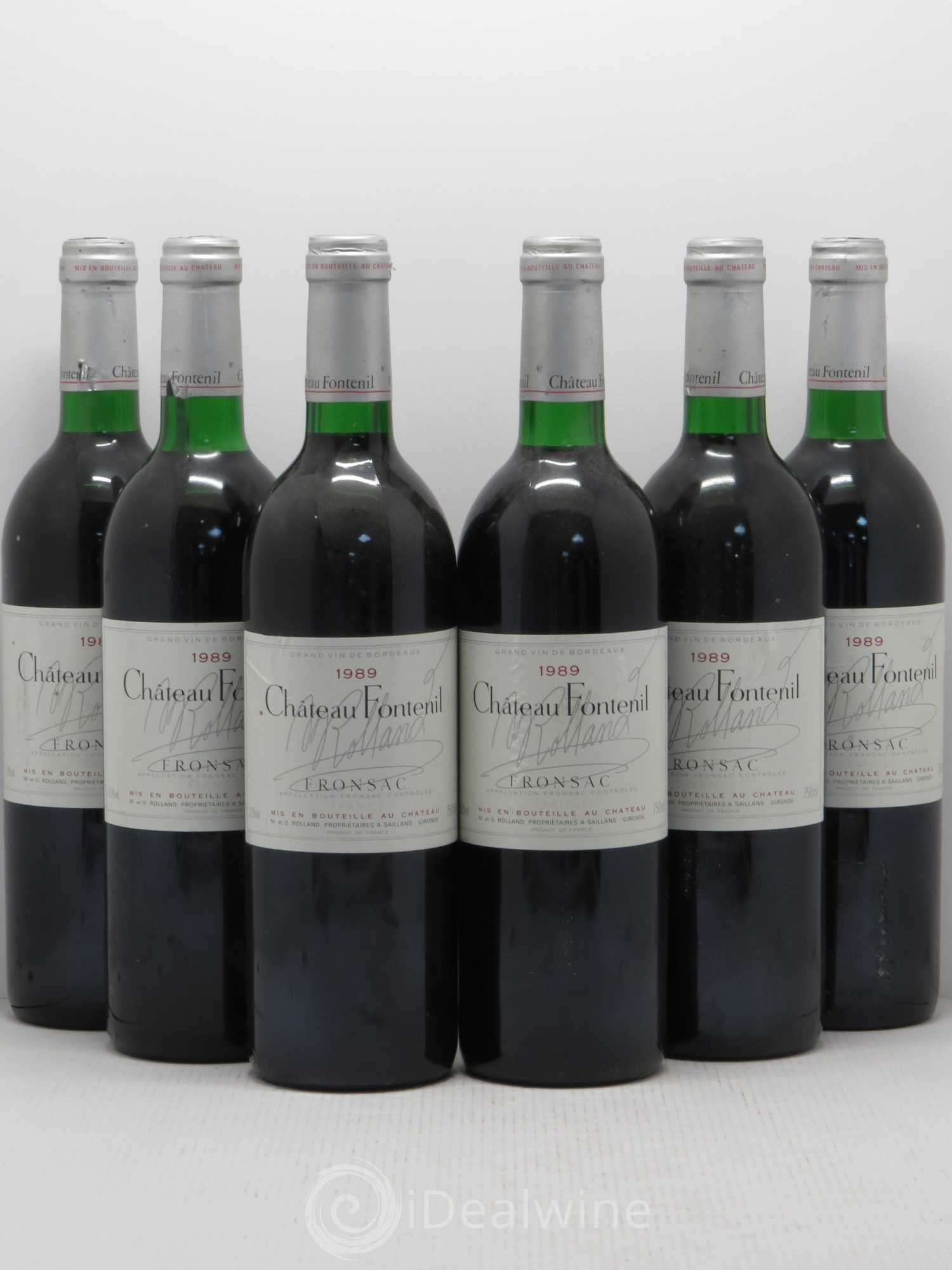 Château Fontenil 1989 - Lot de 6 bouteilles - 0