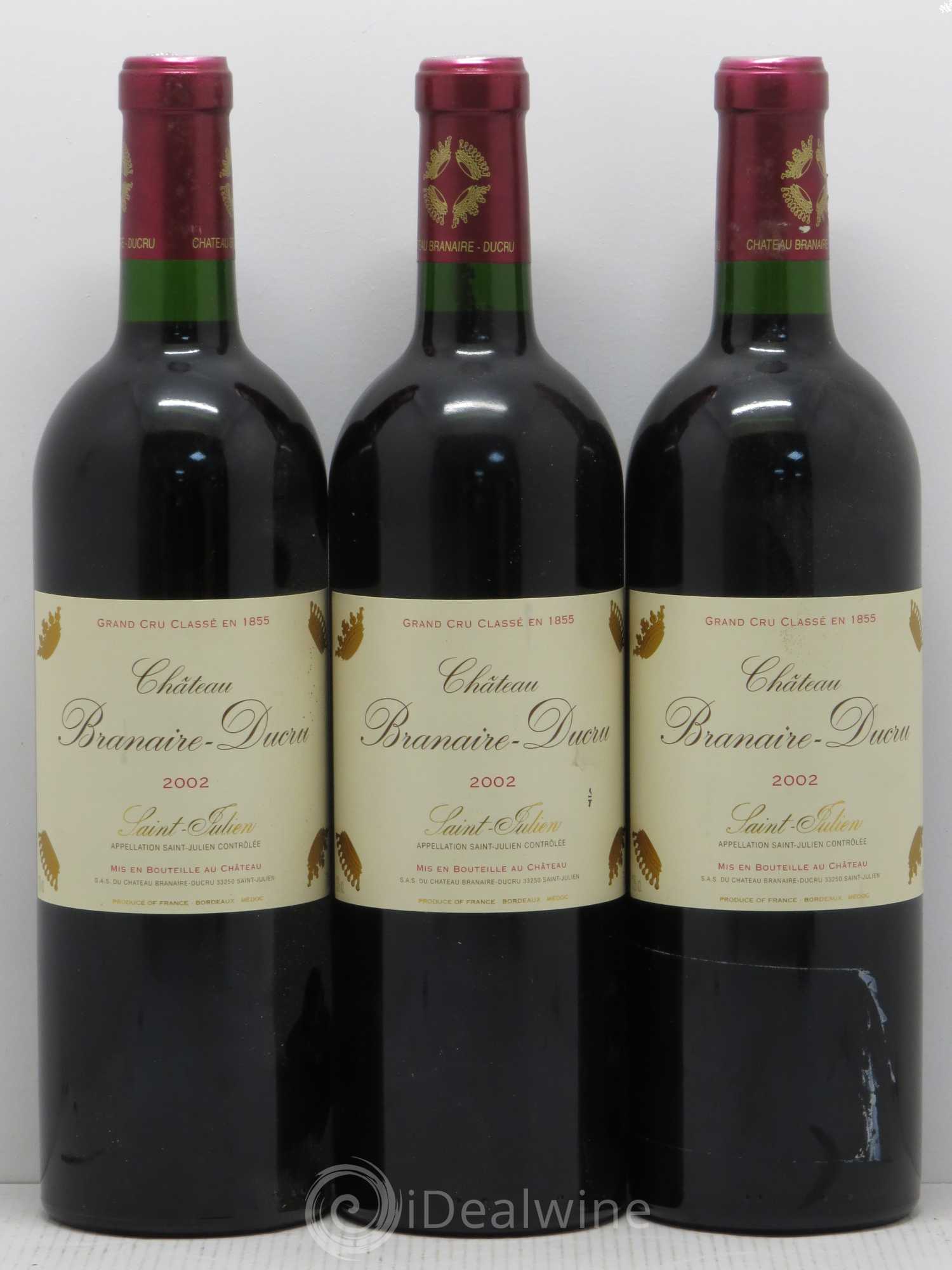 Château Branaire Ducru 4ème Grand Cru Classé 2002 - Lot de 12 bouteilles - 1