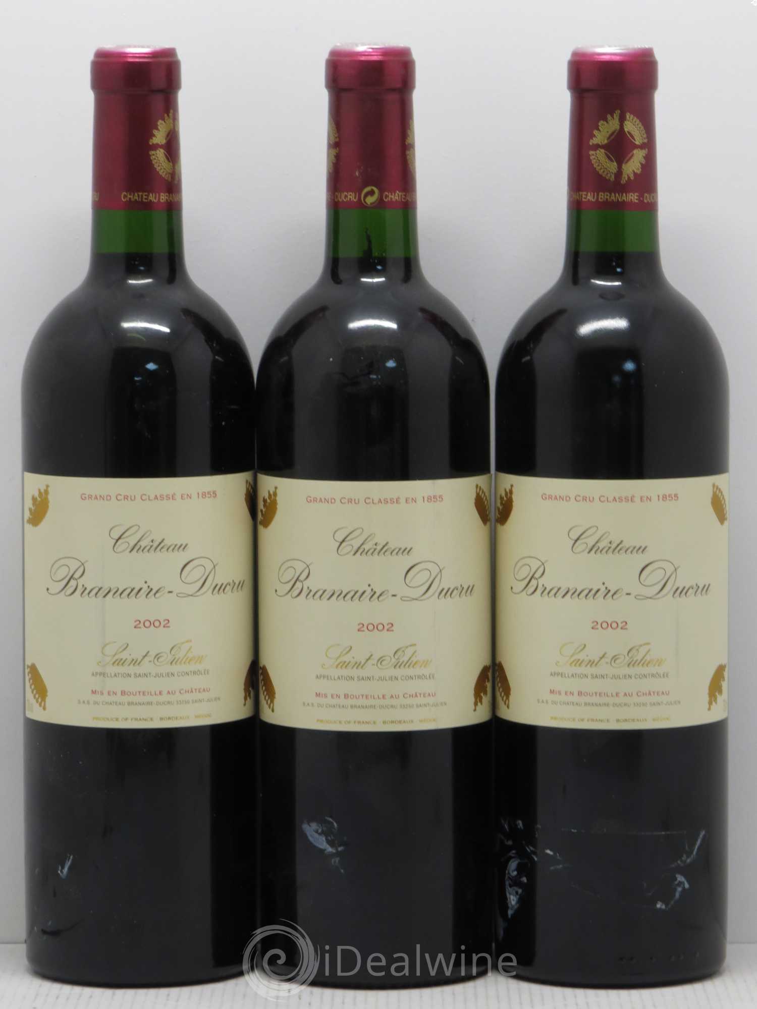 Château Branaire Ducru 4ème Grand Cru Classé 2002 - Lot de 12 bouteilles - 4