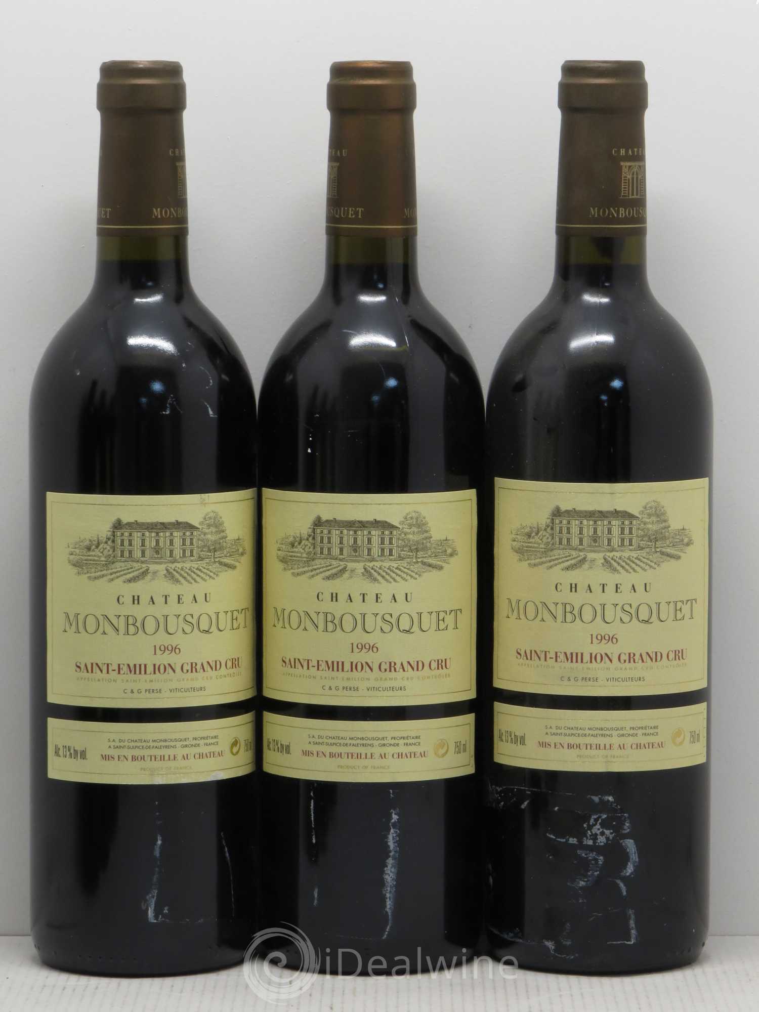 Château Monbousquet Grand Cru Classé 1996 - Lot de 6 bouteilles - 1