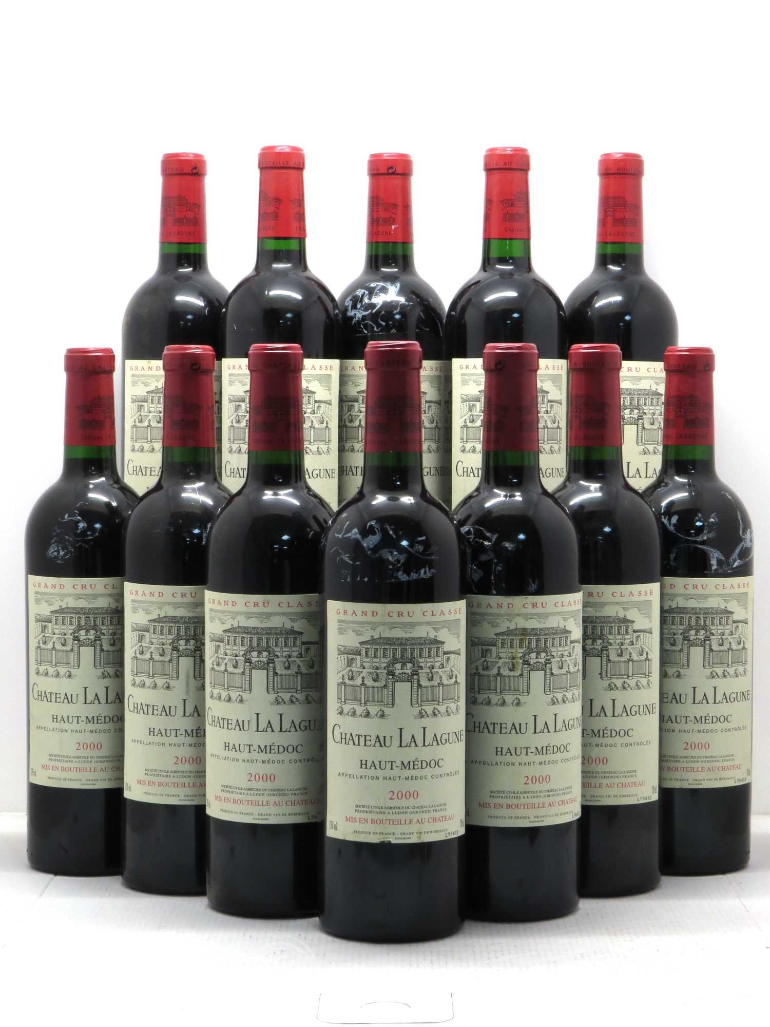 Château la Lagune 3ème Grand Cru Classé 2000 - Lot de 12 bouteilles - 0