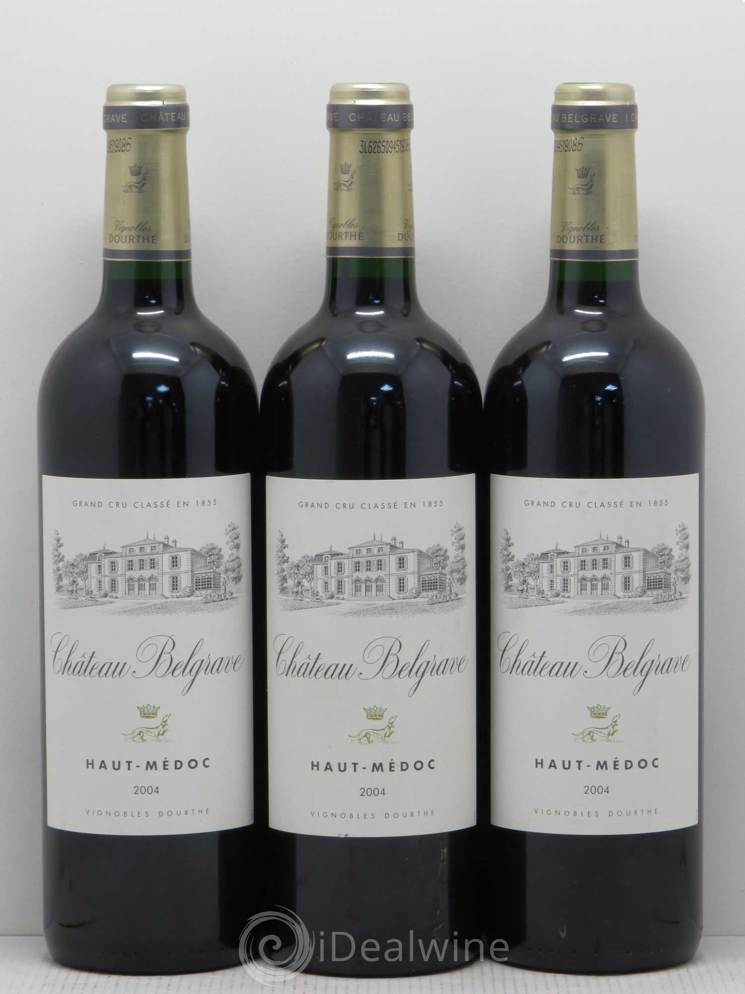 Château Belgrave 5ème Grand Cru Classé 2004 - Lot de 12 bouteilles - 1