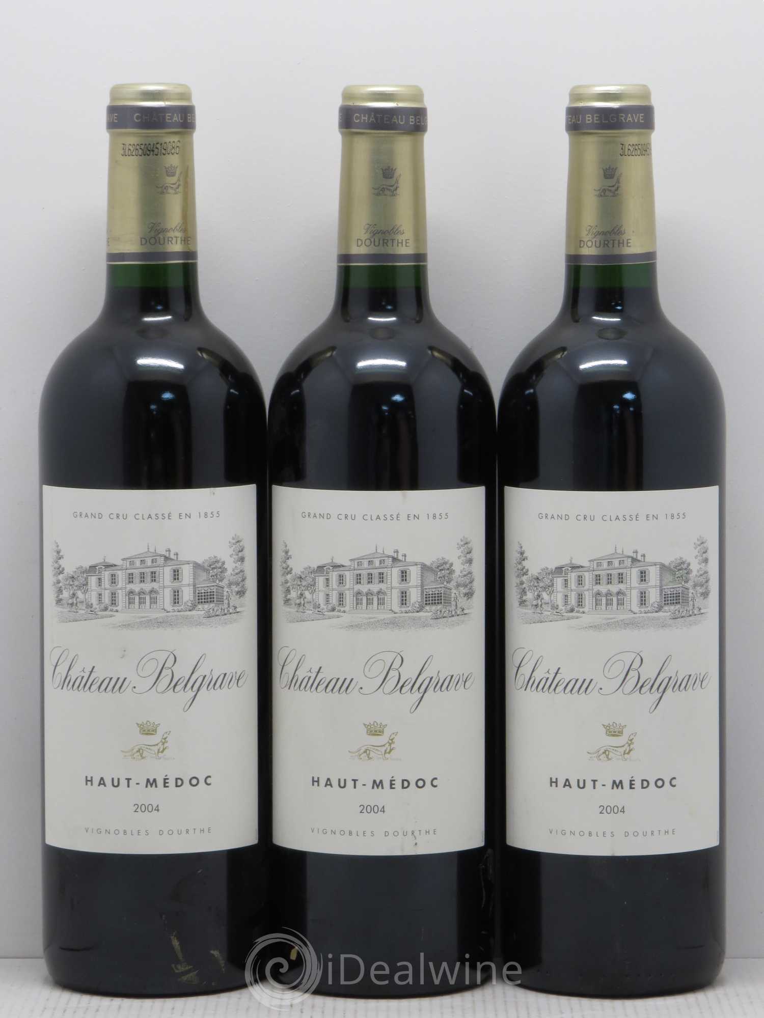 Château Belgrave 5ème Grand Cru Classé 2004 - Lot de 12 bouteilles - 2