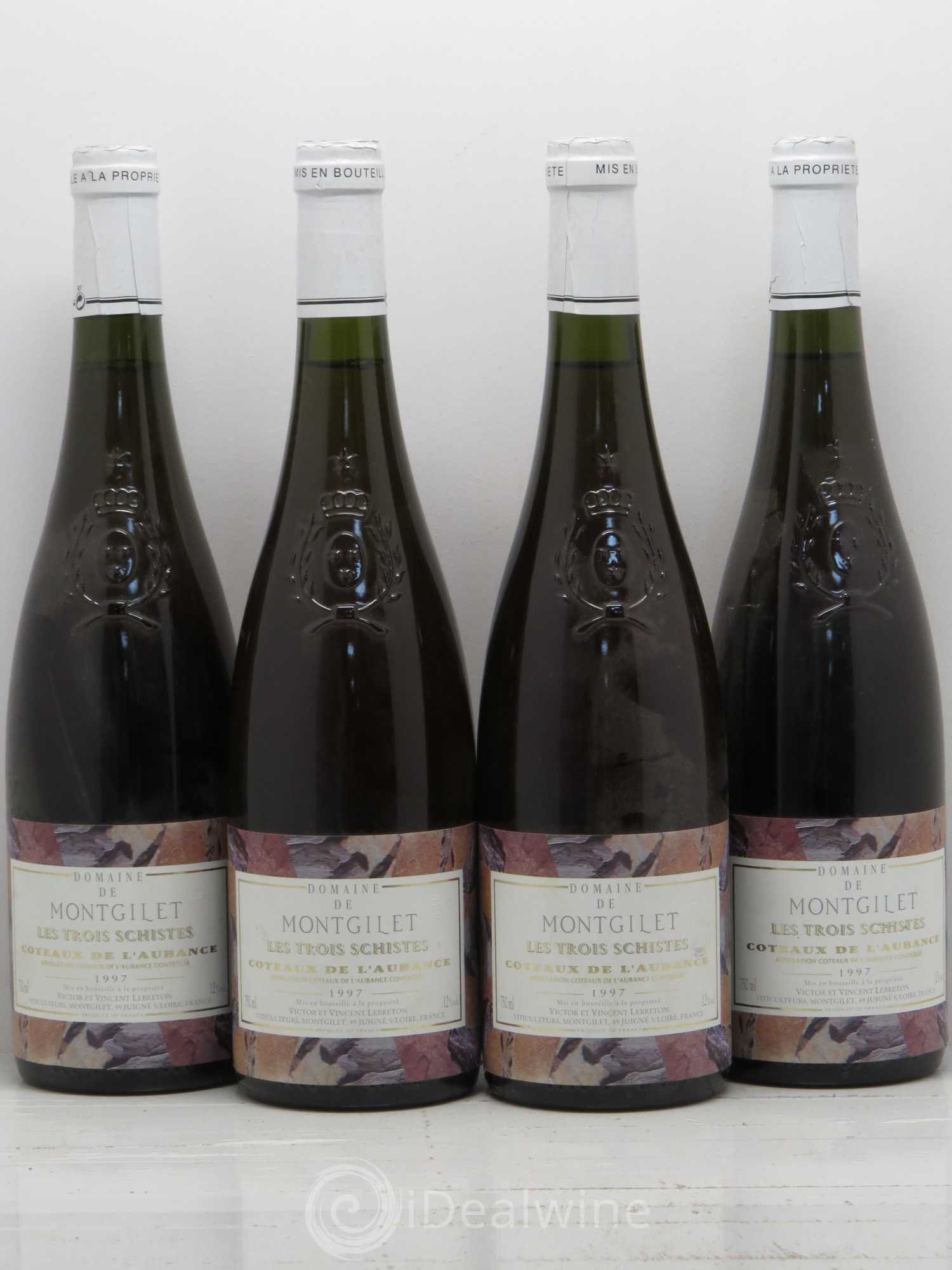 Coteaux de l'Aubance Montgilet (Domaine de) Les Trois Schistes 1997 - Lotto di 4 bottiglie - 0