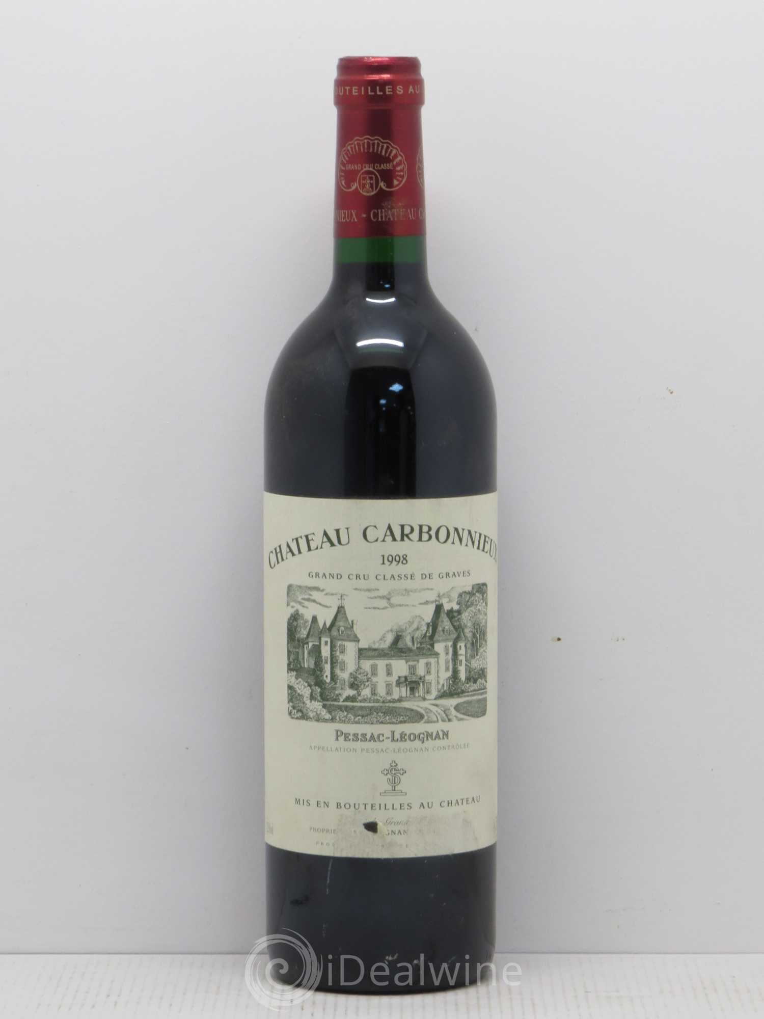 Château Carbonnieux Cru Classé de Graves 1998 - Lot de 1 bouteille - 0