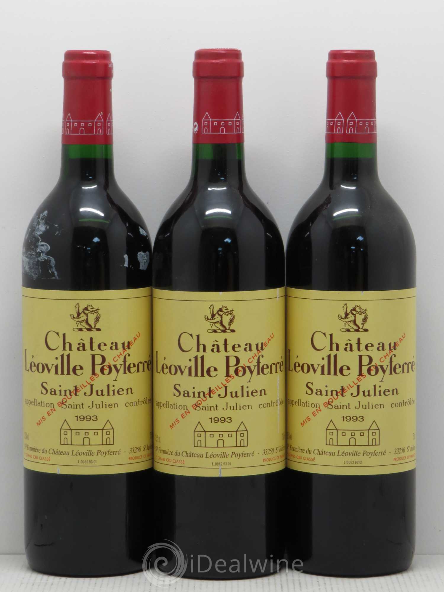 Château Léoville Poyferré 2ème Grand Cru Classé 1993 - Lot de 12 bouteilles - 2