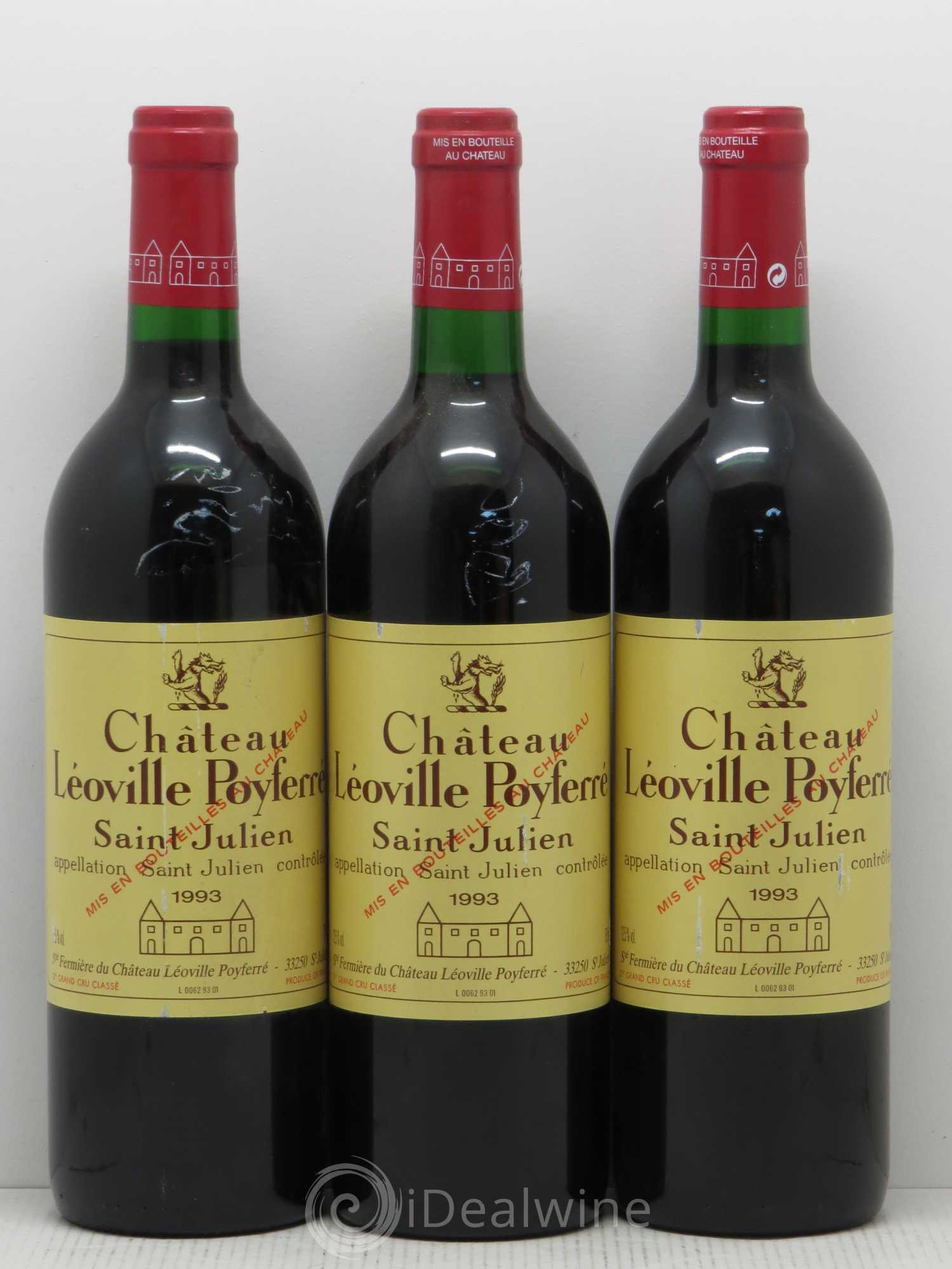 Château Léoville Poyferré 2ème Grand Cru Classé 1993 - Lot de 12 bouteilles - 4