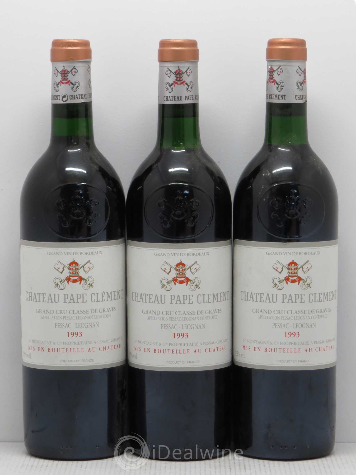 Château Pape Clément Cru Classé de Graves 1993 - Lot de 5 bouteilles - 1