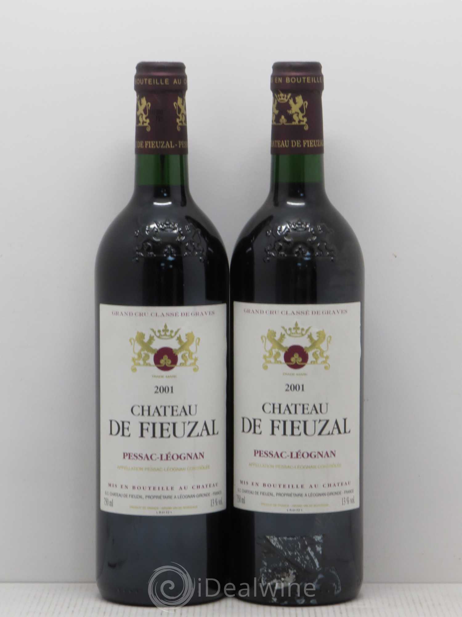 Château de Fieuzal Cru Classé de Graves 2001 - Lot de 5 bouteilles - 2