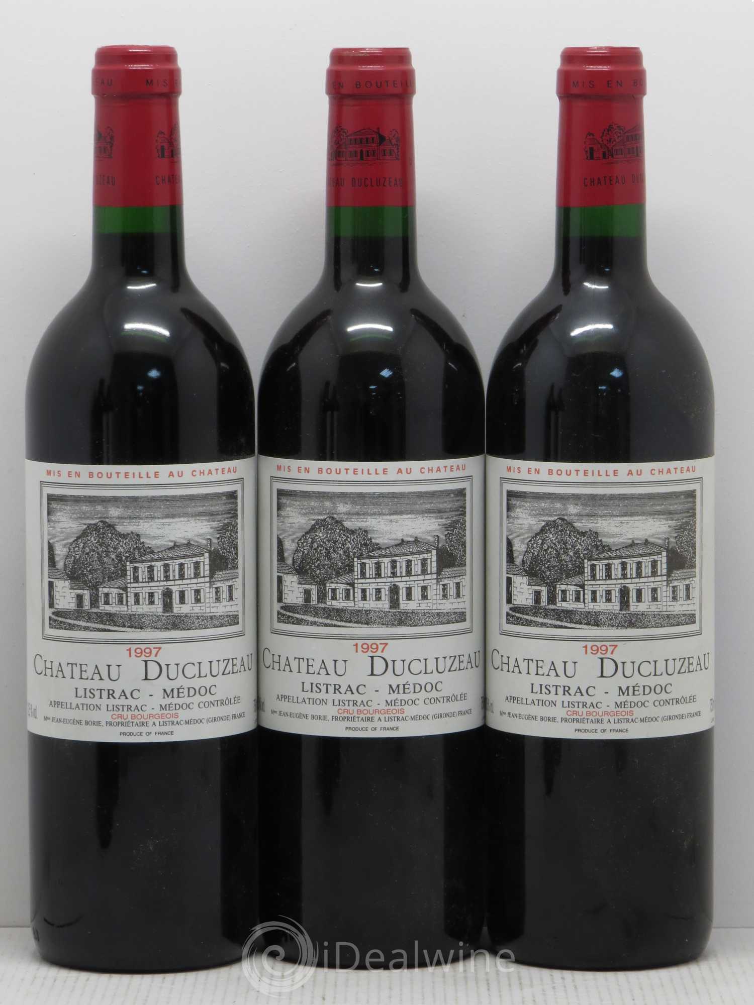 Château Ducluzeau Cru Bourgeois 1997 - Lot de 5 bouteilles - 1