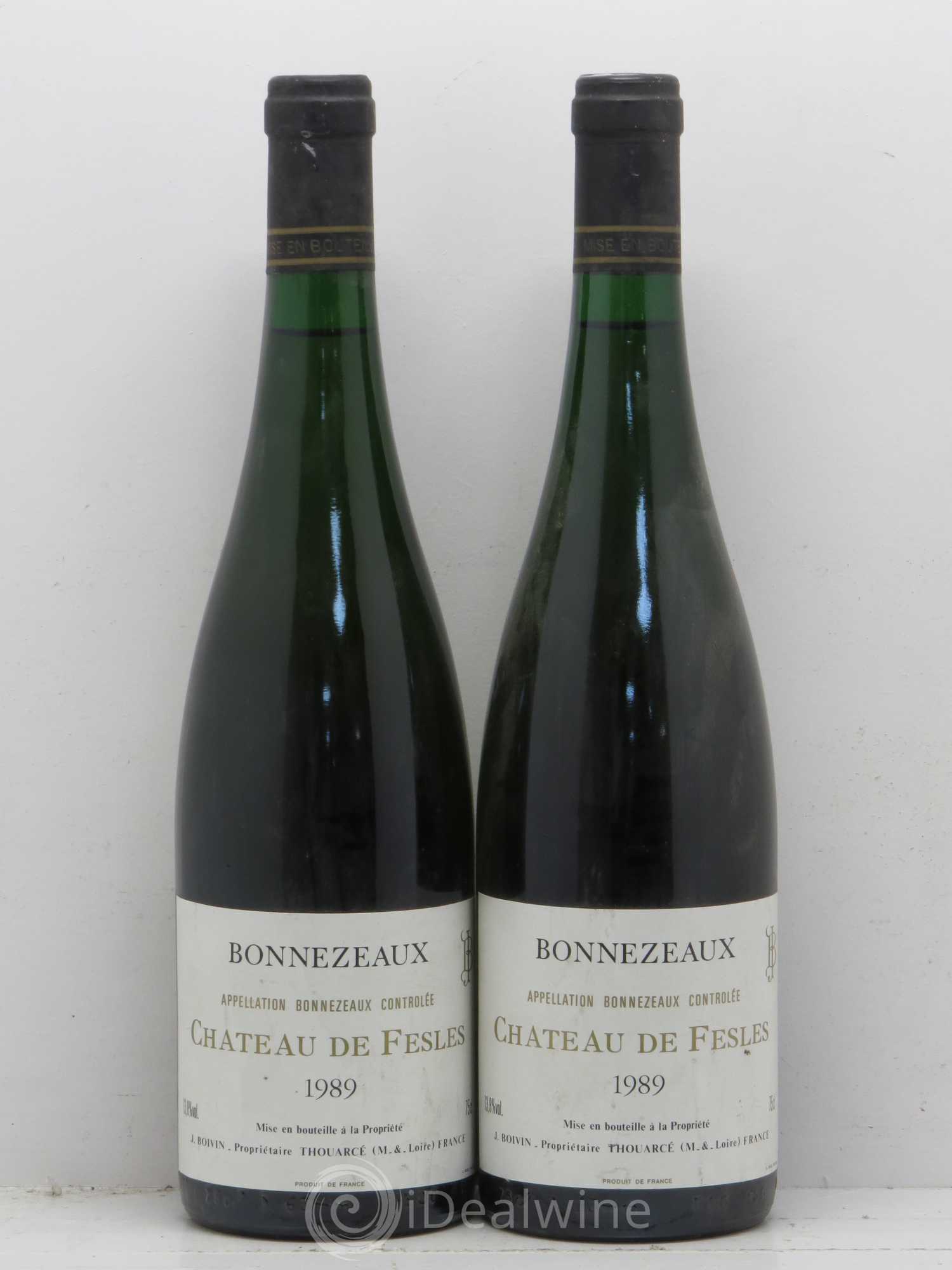 Bonnezeaux Château de Fesles 1989 - Lotto di 2 bottiglie - 0