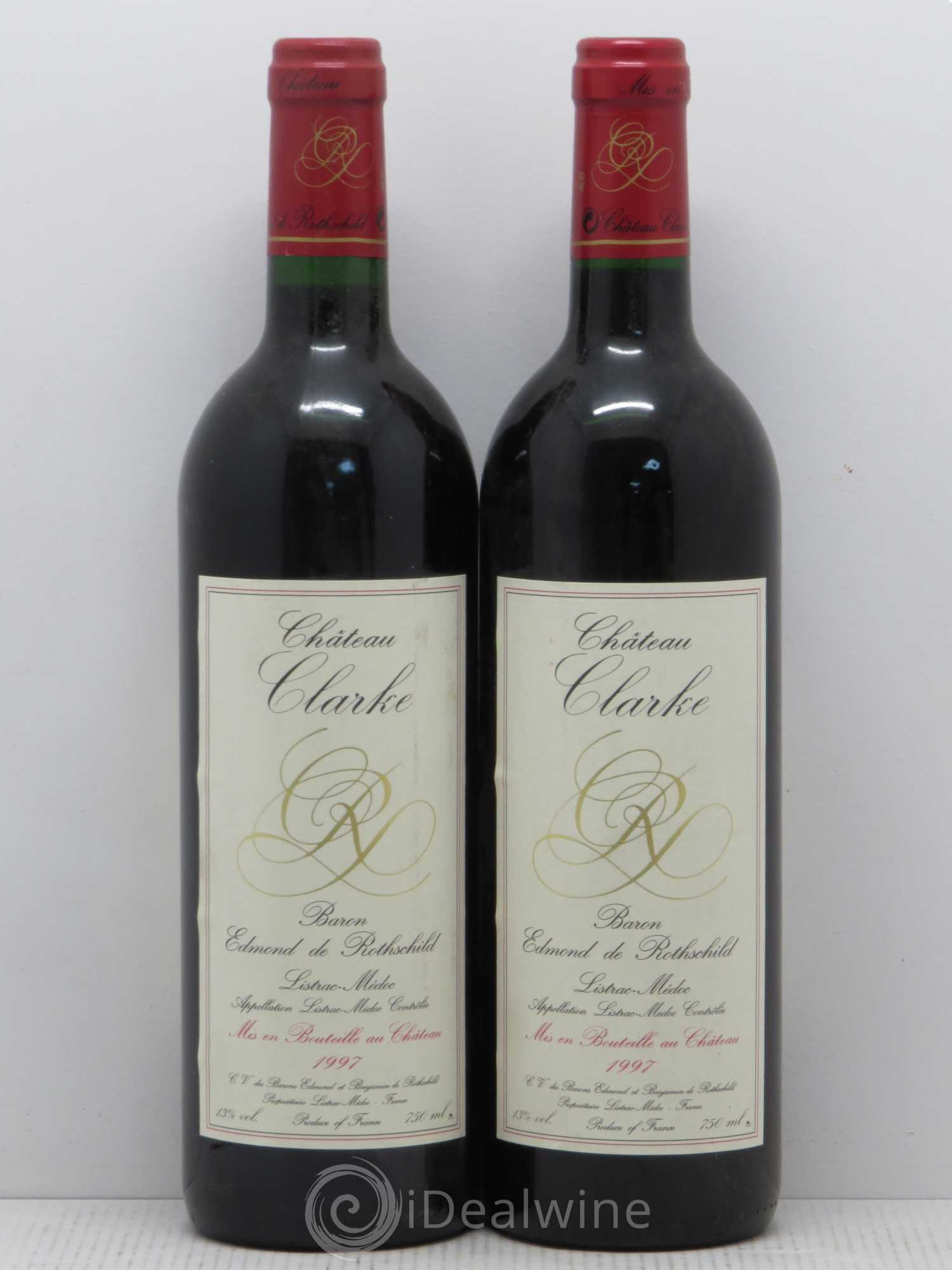 Château Clarke 1997 - Lot de 2 bouteilles - 0