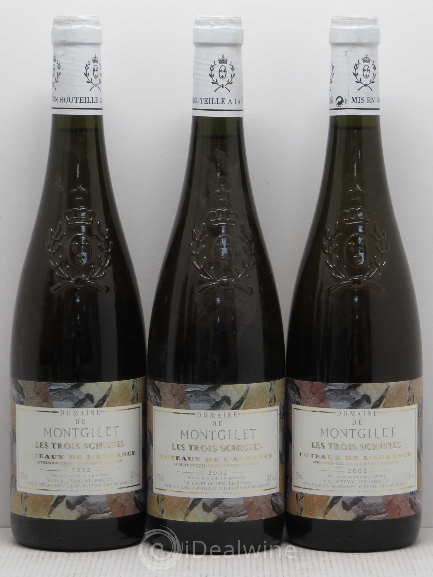 Coteaux de l'Aubance Montgilet (Domaine de) Les Trois Schistes 2002 - Lotto di 6 bottiglie - 1
