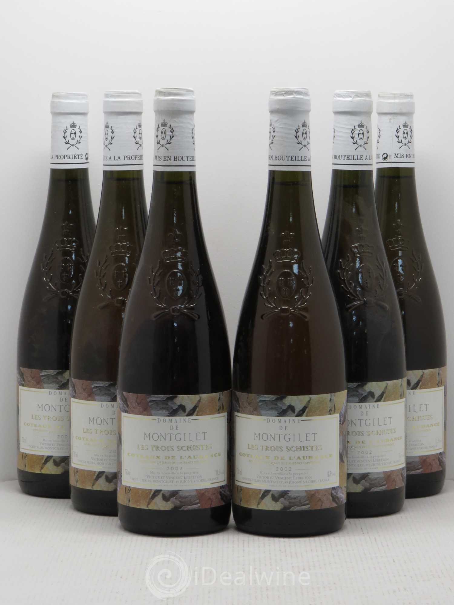 Coteaux de l'Aubance Montgilet (Domaine de) Les Trois Schistes 2002 - Lotto di 6 bottiglie - 0