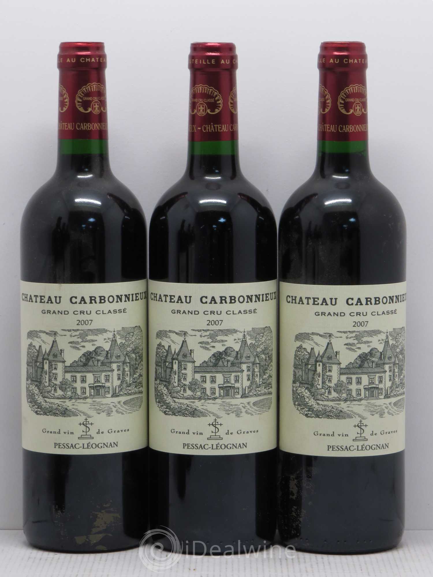 Château Carbonnieux Cru Classé de Graves 2007 - Lot de 6 bouteilles - 1