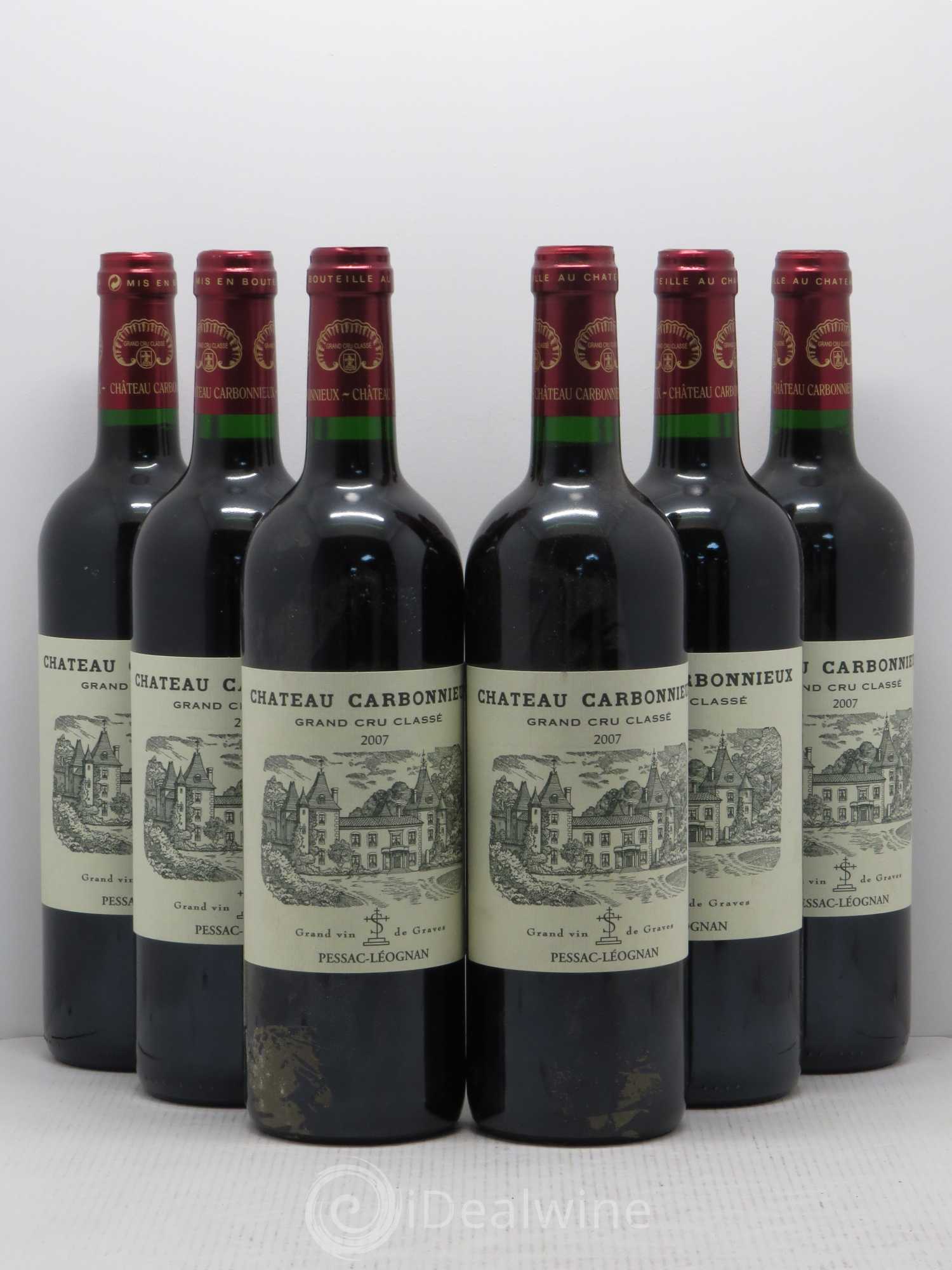 Château Carbonnieux Cru Classé de Graves 2007 - Lot de 6 bouteilles - 0