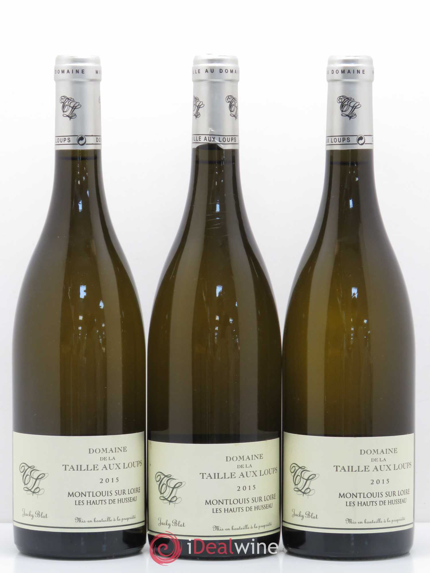 Montlouis-sur-Loire Les Hauts de Husseau La Taille aux Loups - Jacky Blot 2015 - Lot de 3 bouteilles - 0