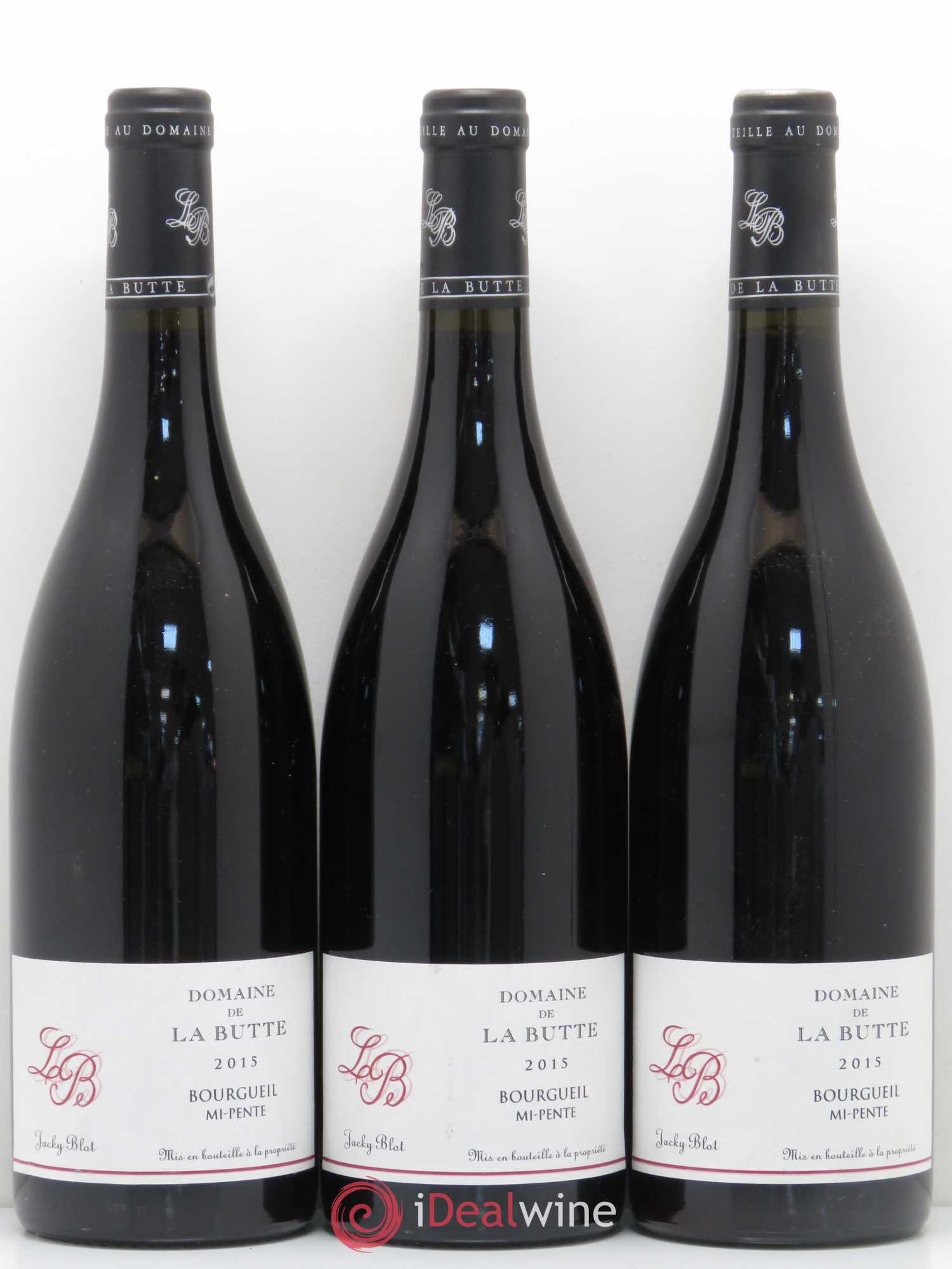 Bourgueil Mi-Pente Jacky Blot 2015 - Posten von 3 Flaschen - 0