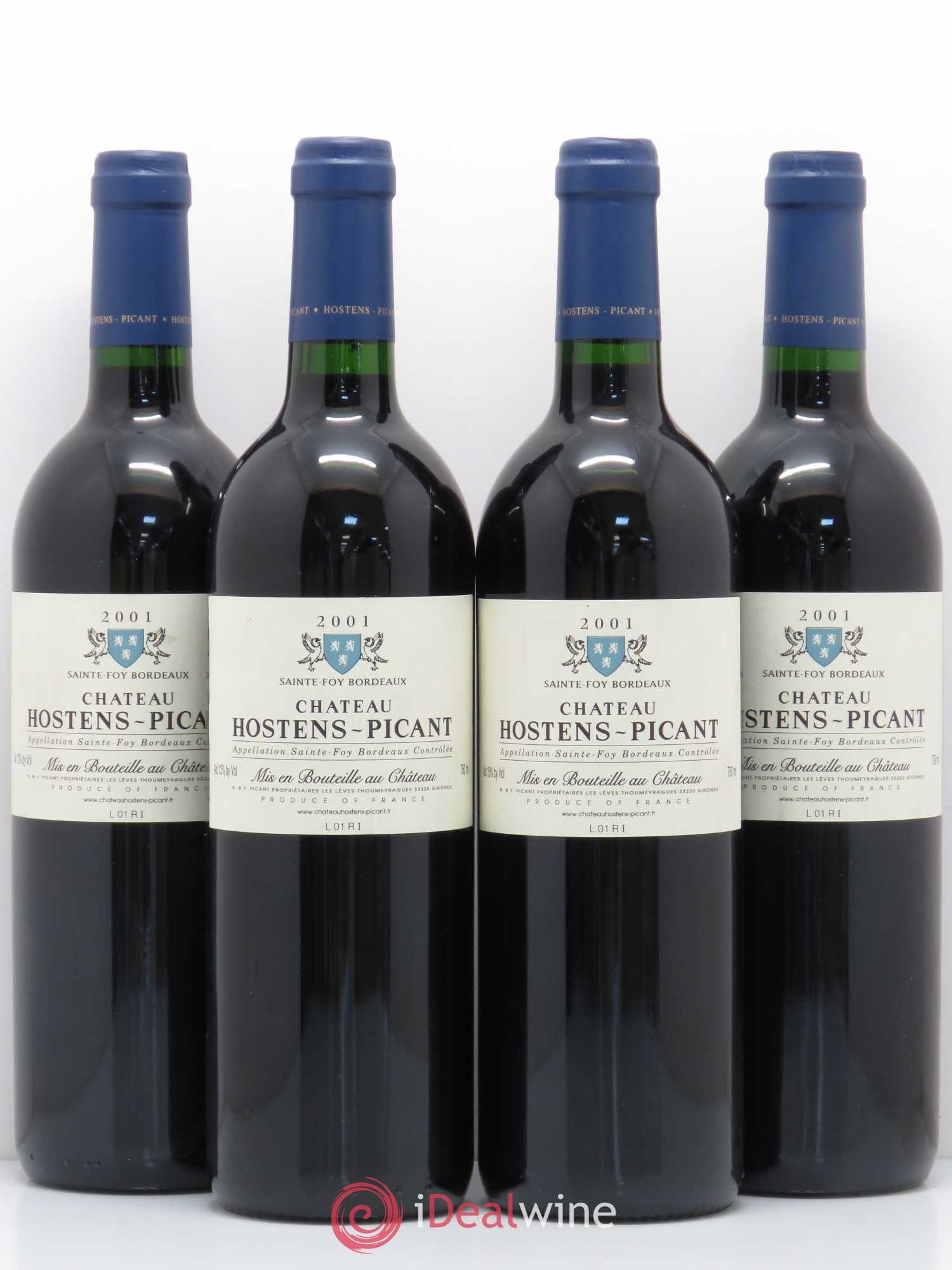Château Hostens Picant 2001 - Lot de 4 bouteilles - 0