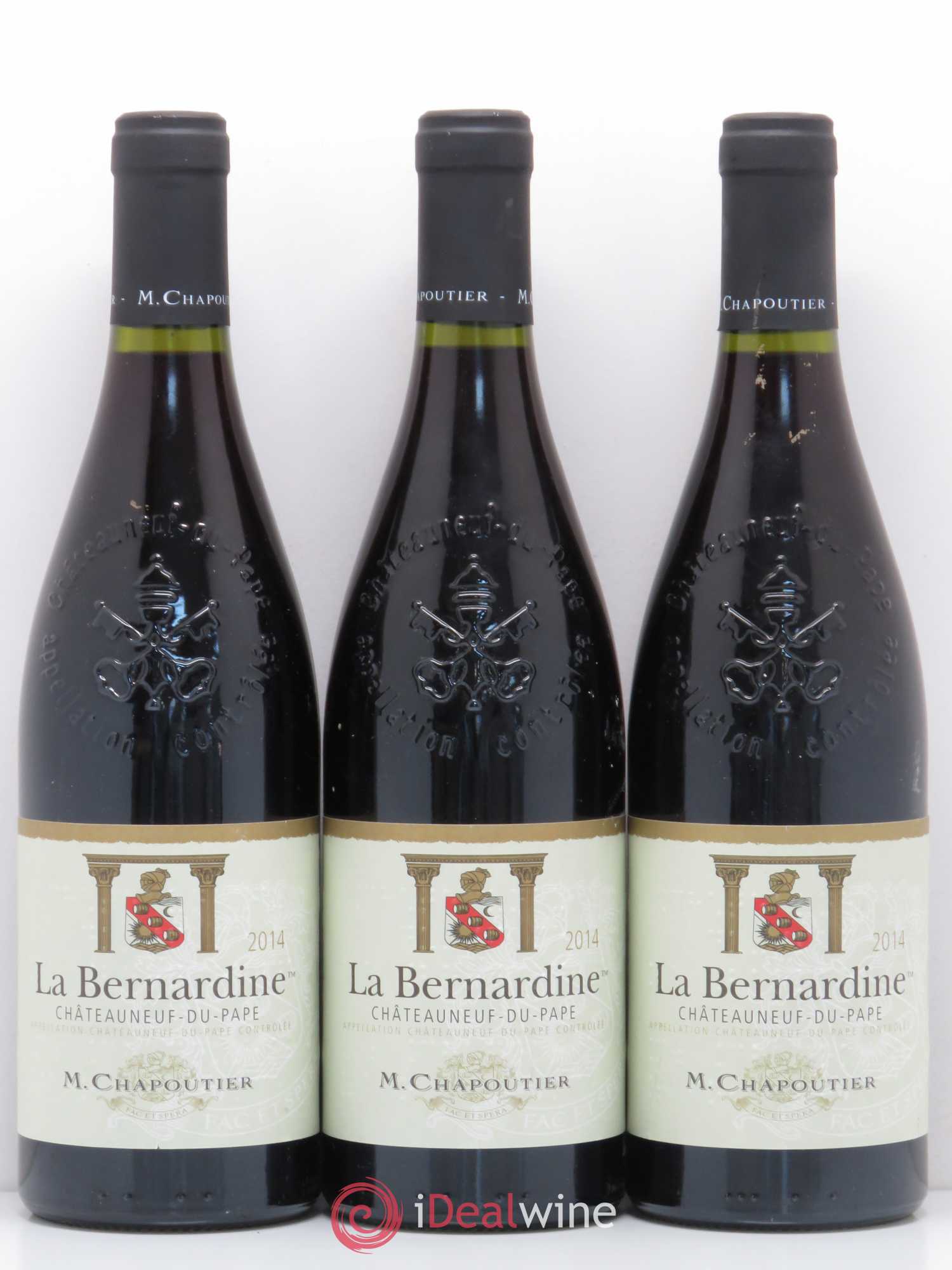 Châteauneuf-du-Pape La Bernardine Chapoutier 2014 - Lot de 3 bouteilles - 0